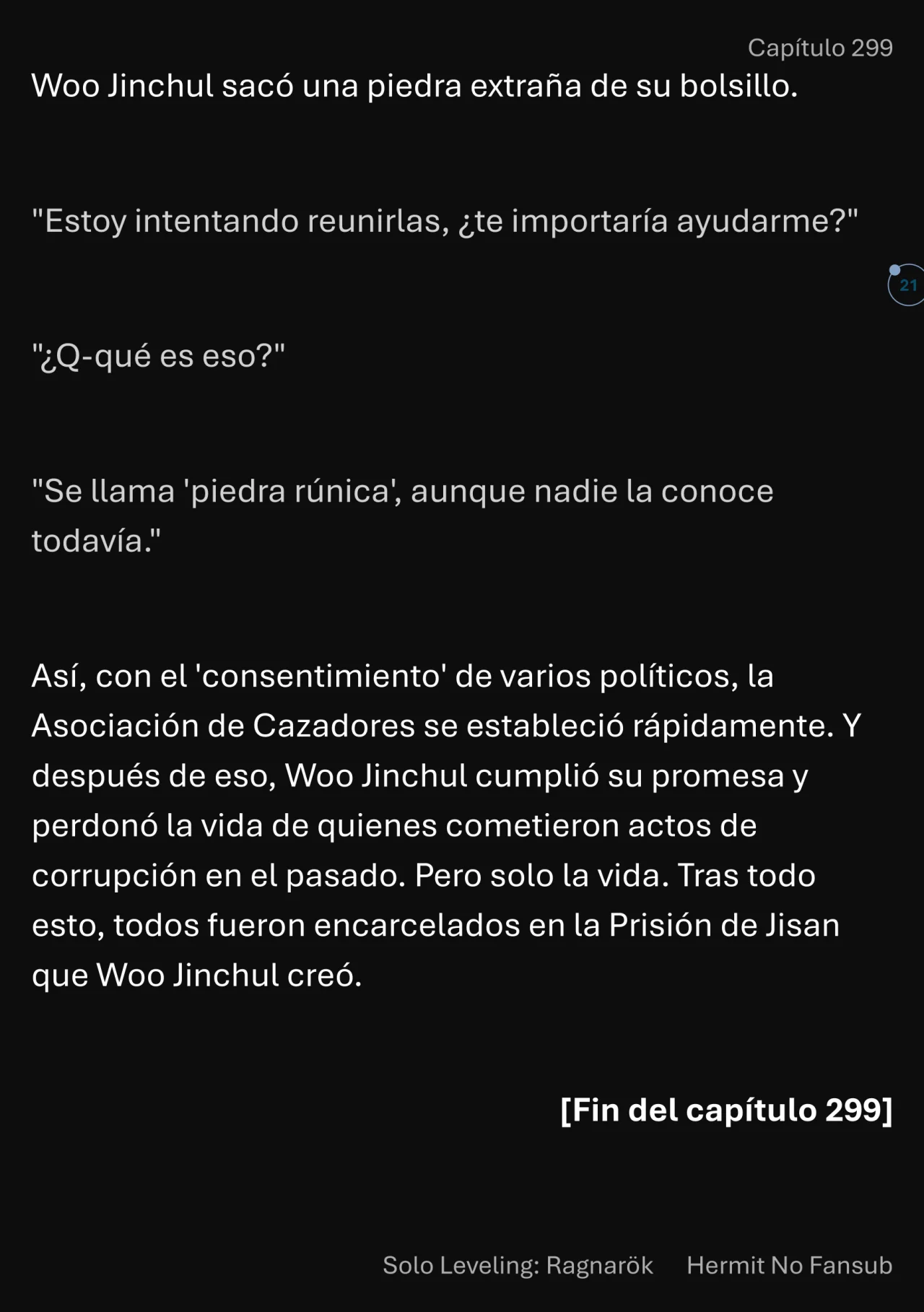 Página 22 del Manga