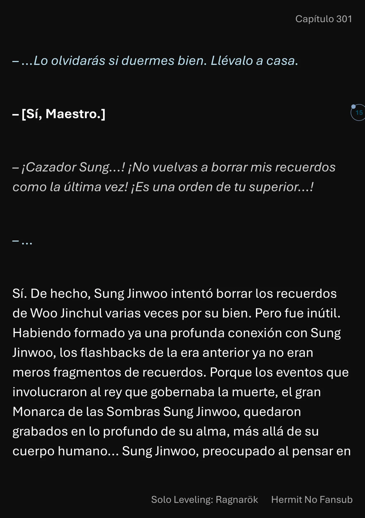 Página 16 del Manga