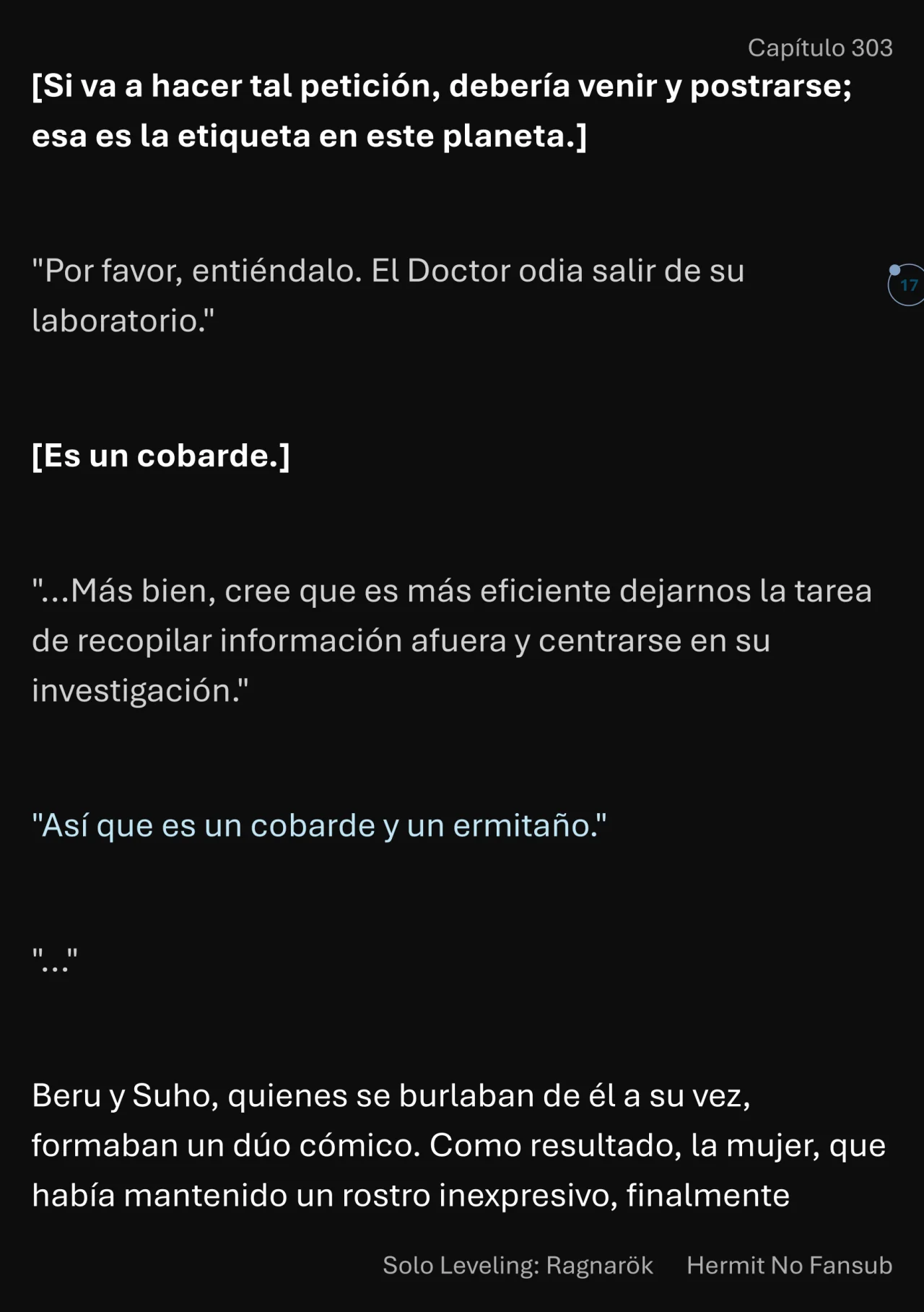 Página 18 del Manga