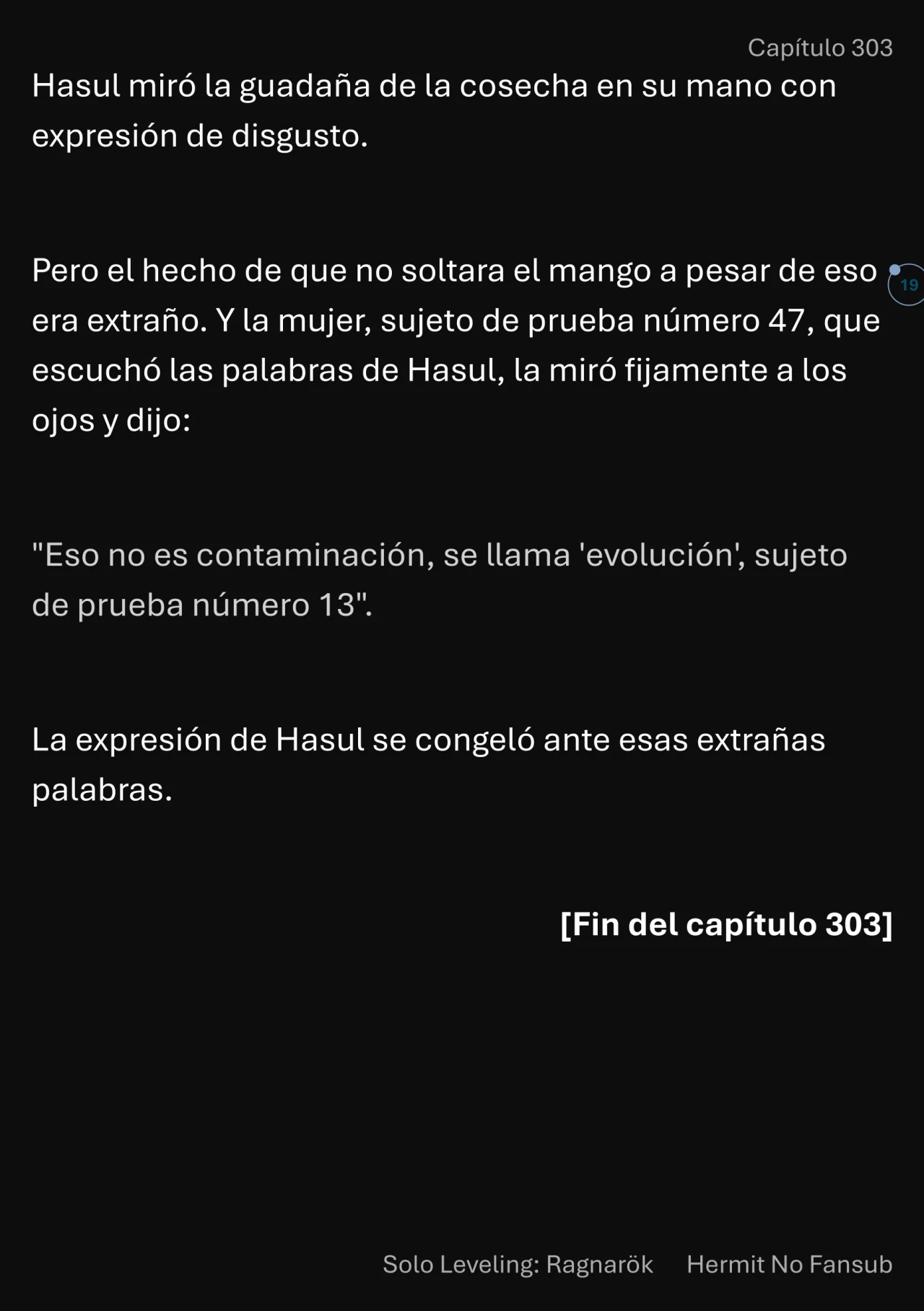 Página 20 del Manga