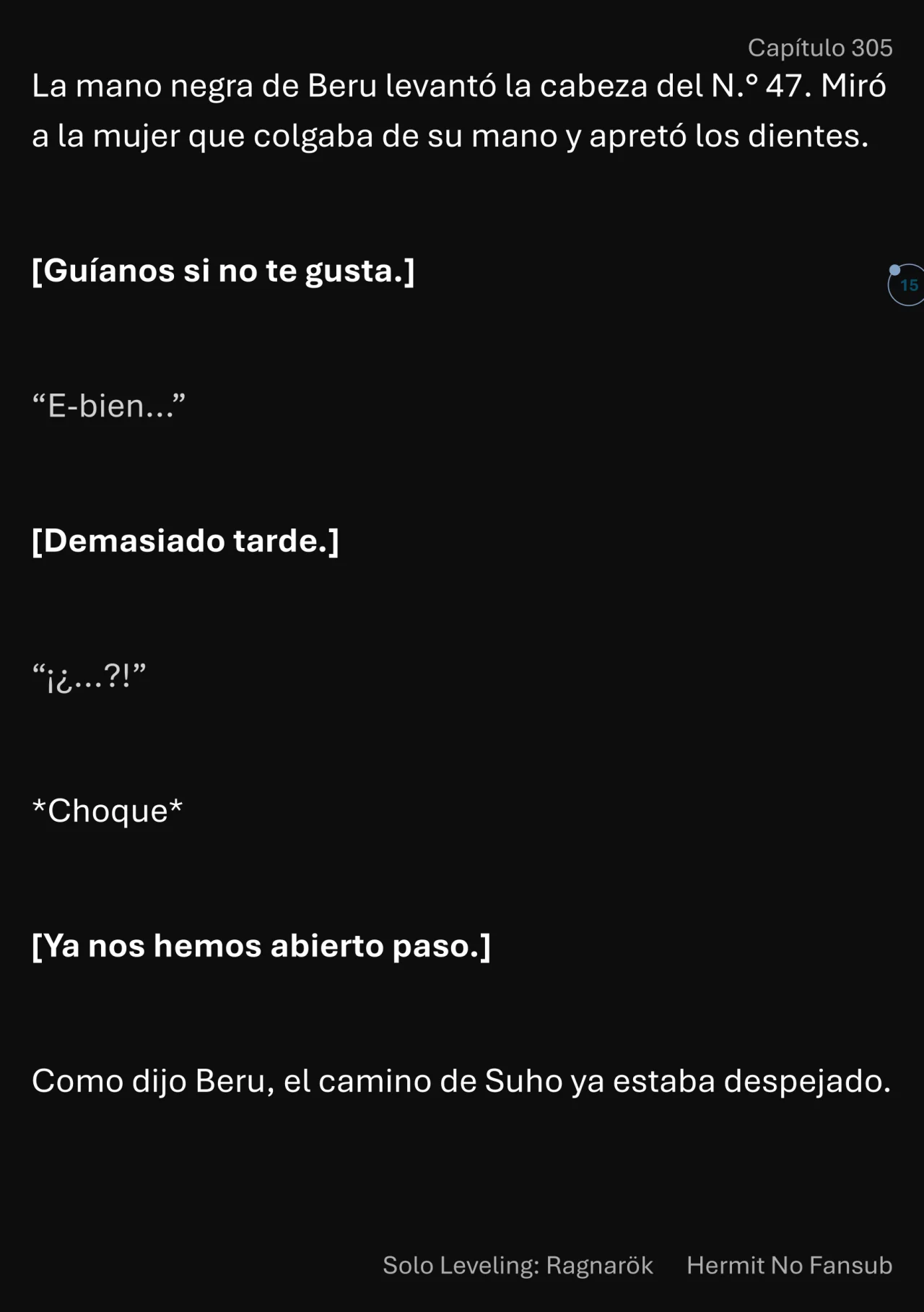 Página 16 del Manga