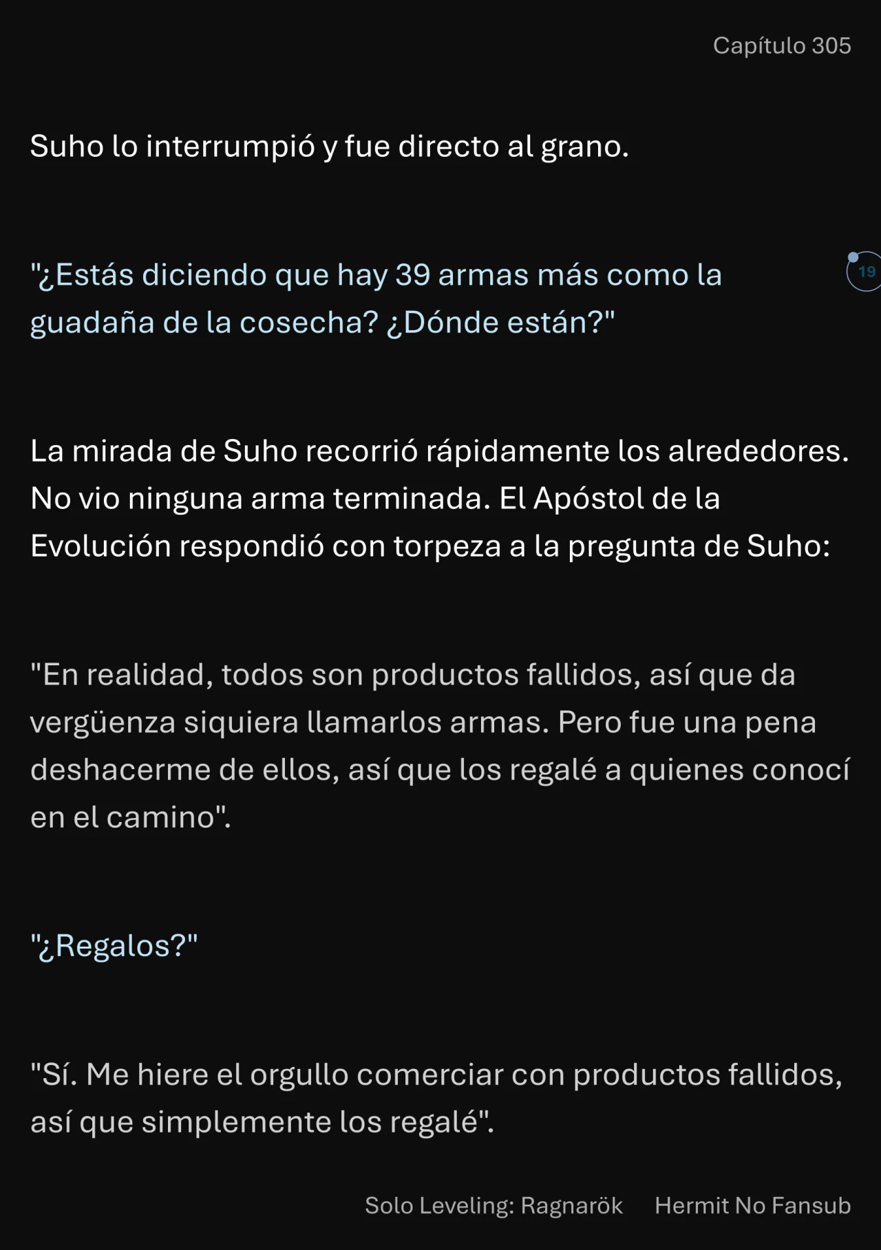 Página 20 del Manga