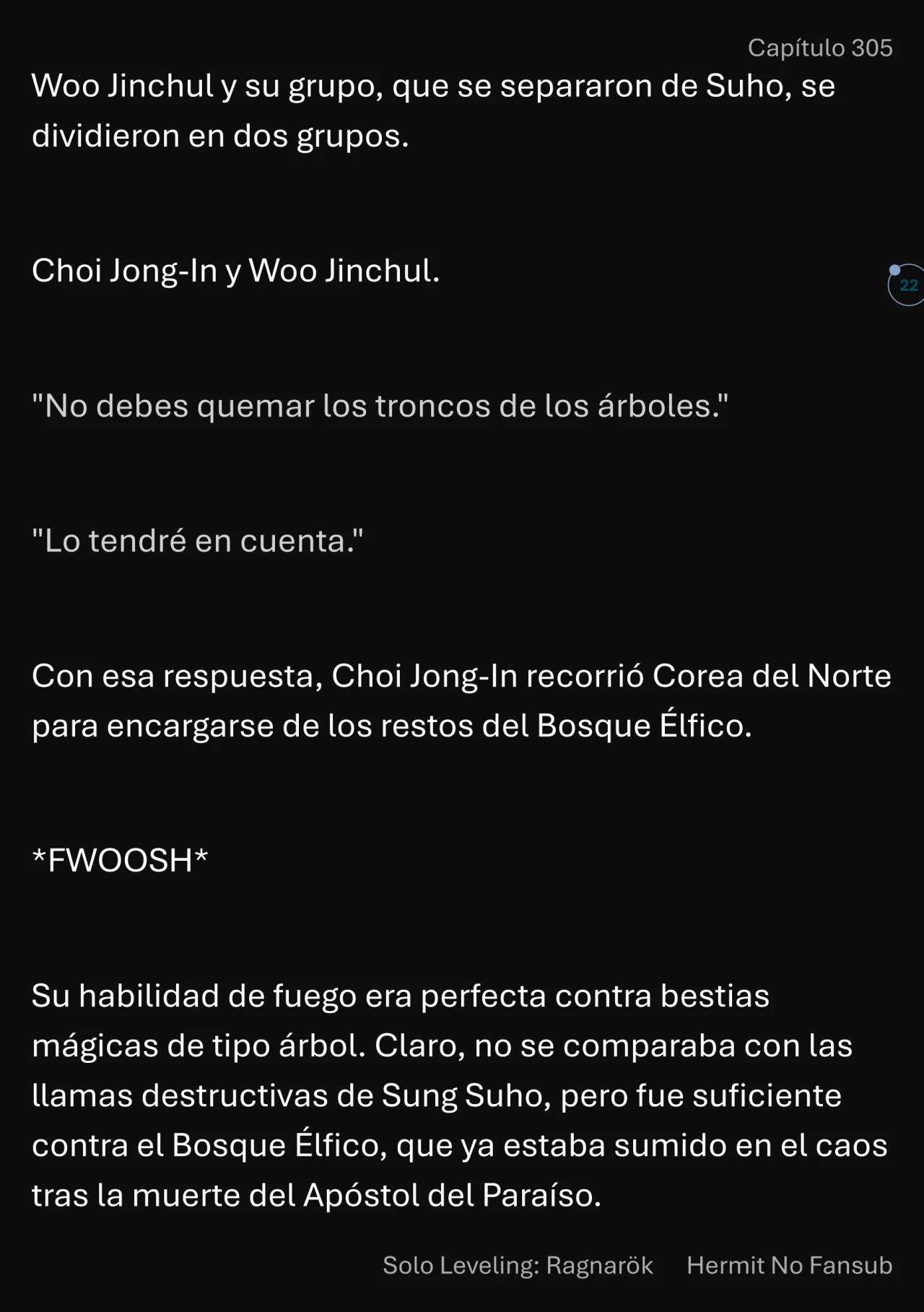 Página 23 del Manga