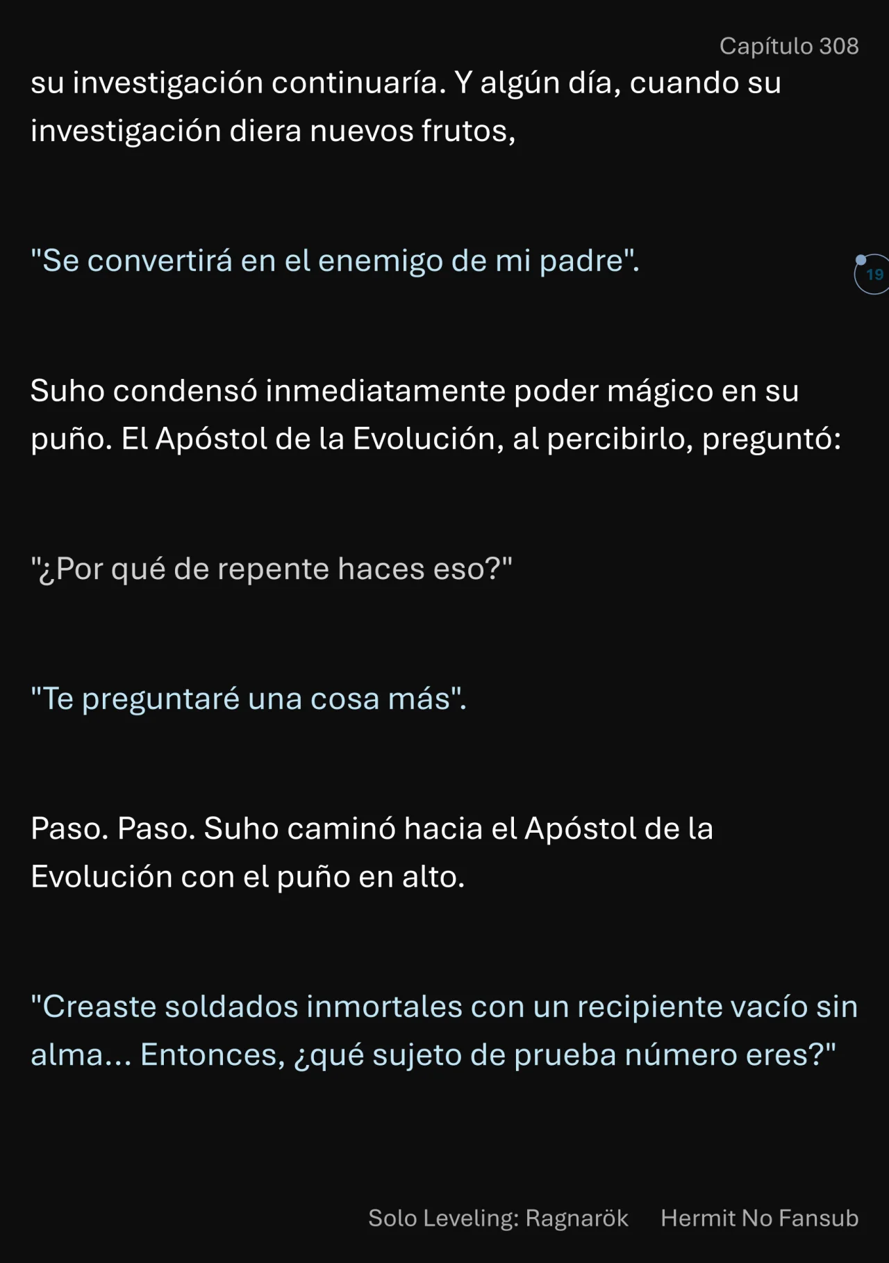 Página 20 del Manga