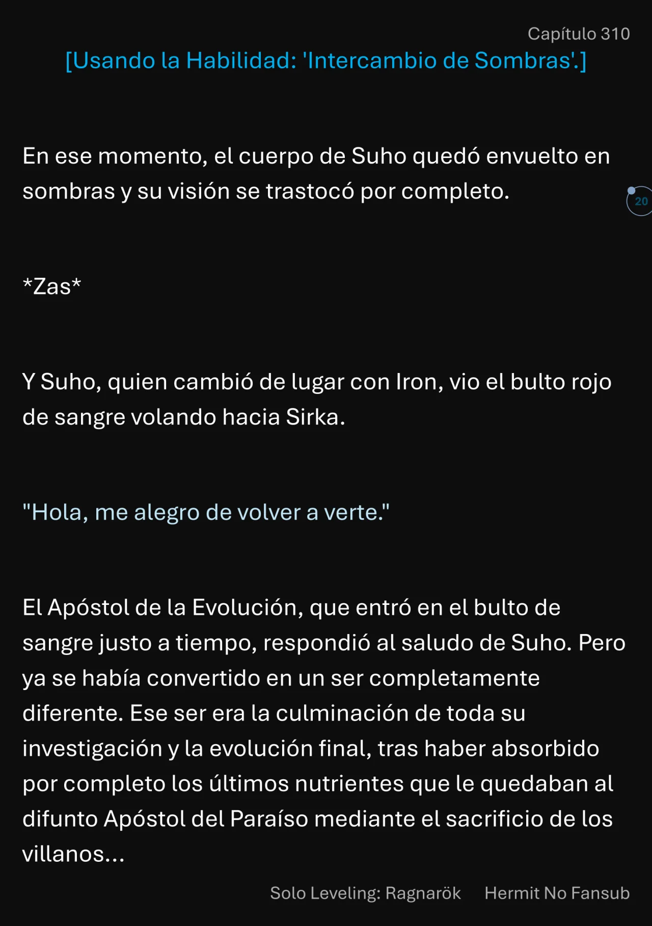 Página 21 del Manga