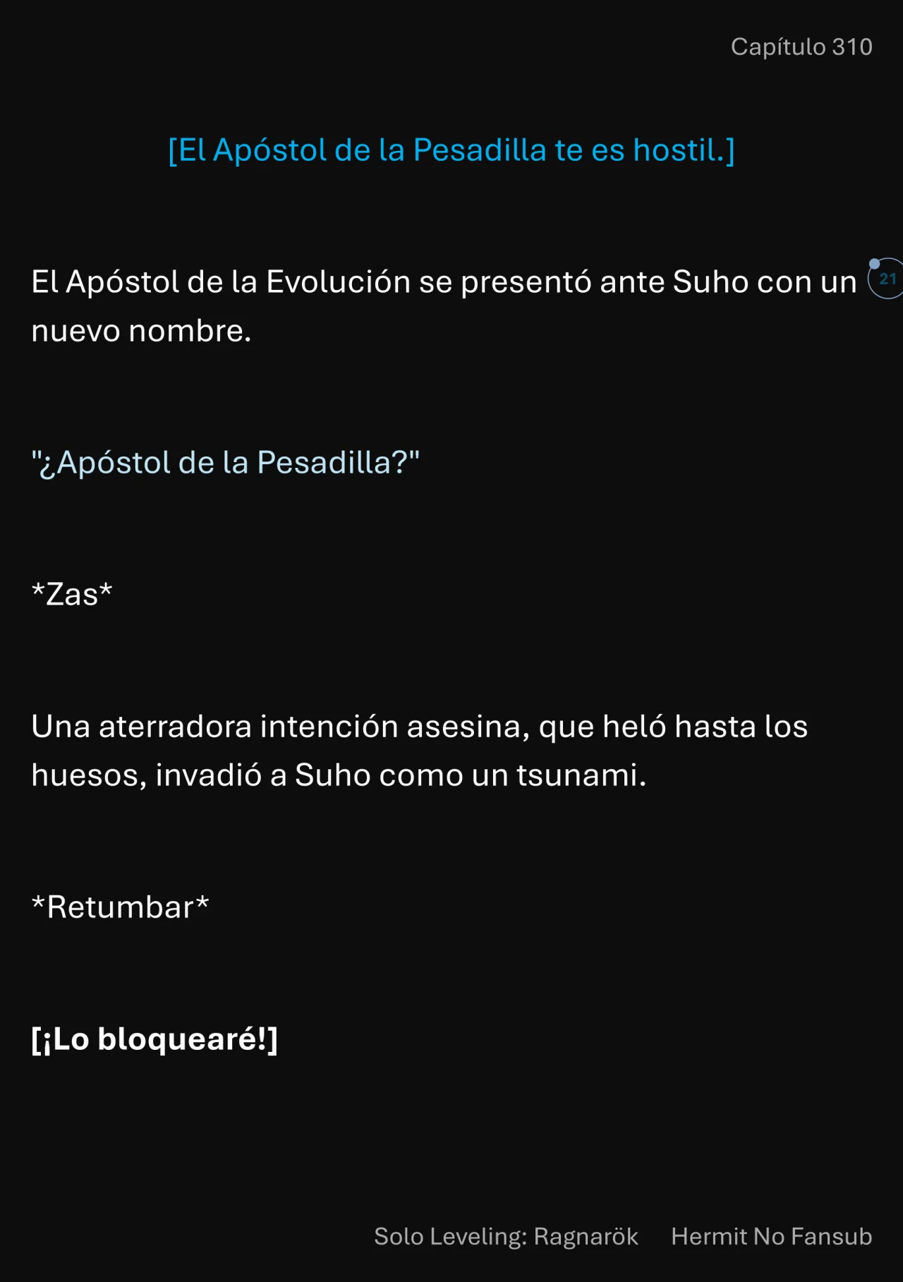 Página 22 del Manga