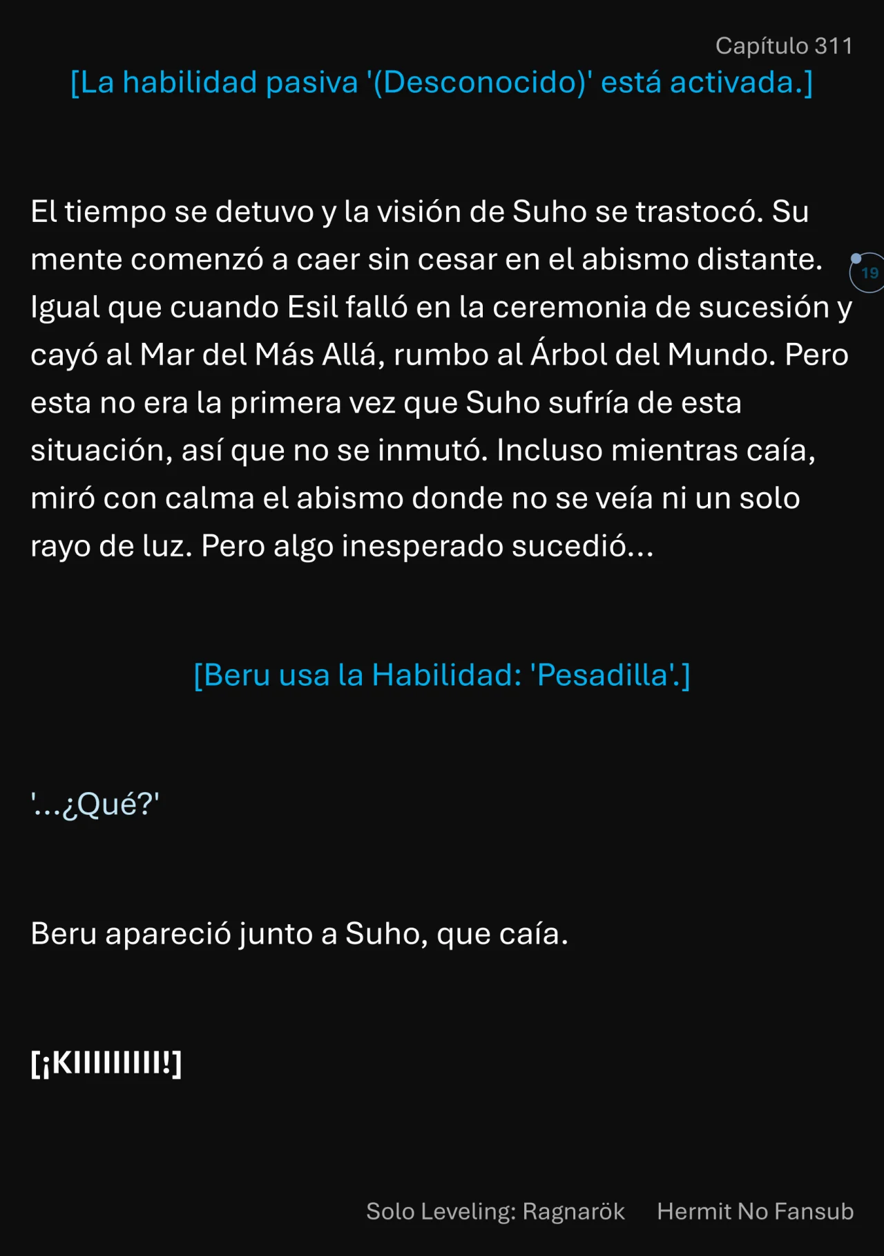 Página 20 del Manga