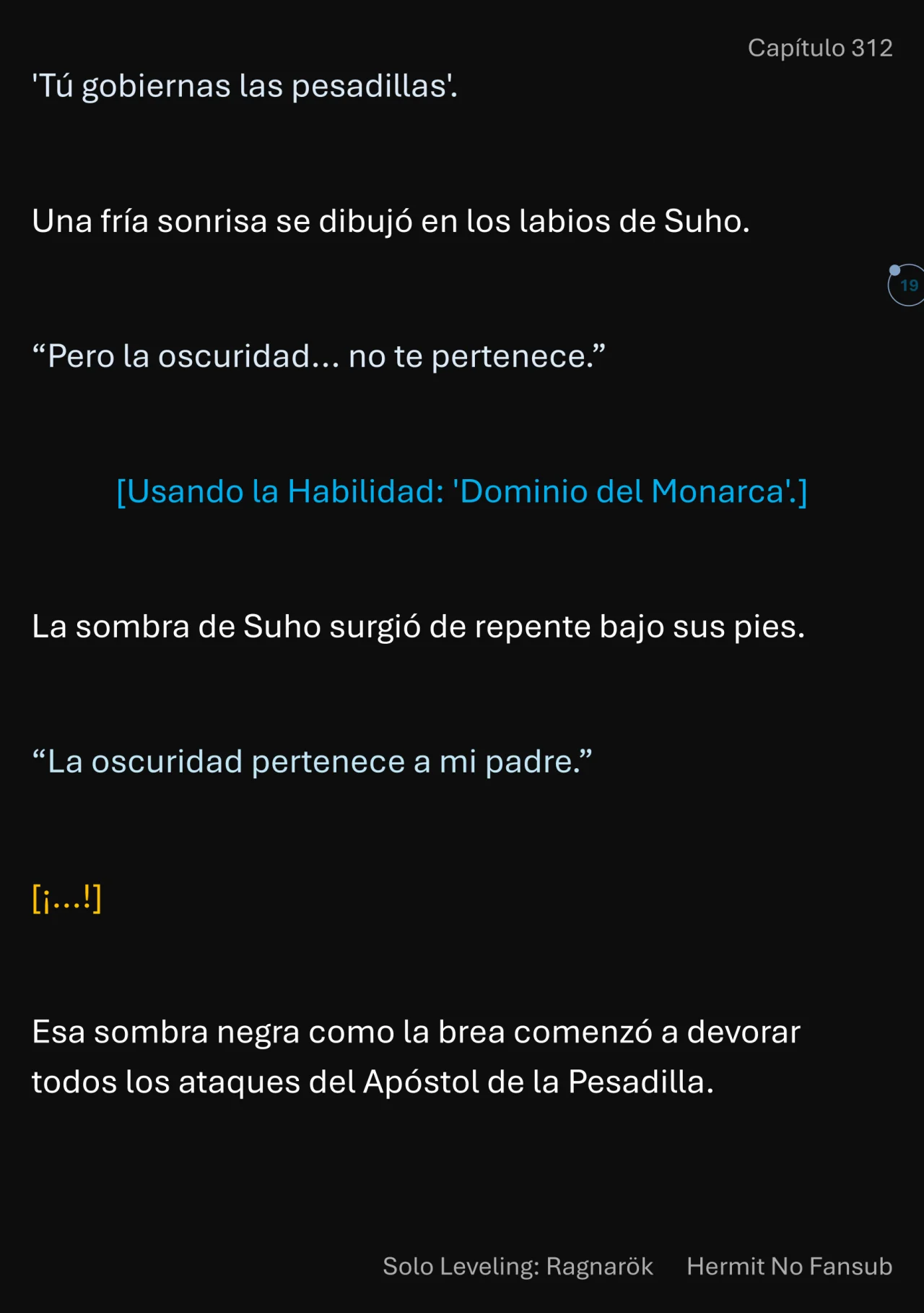 Página 20 del Manga