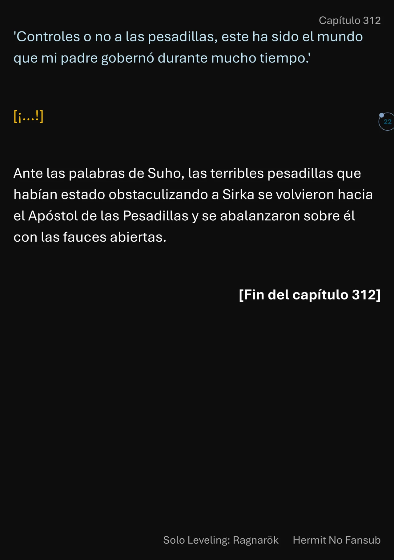 Página 23 del Manga