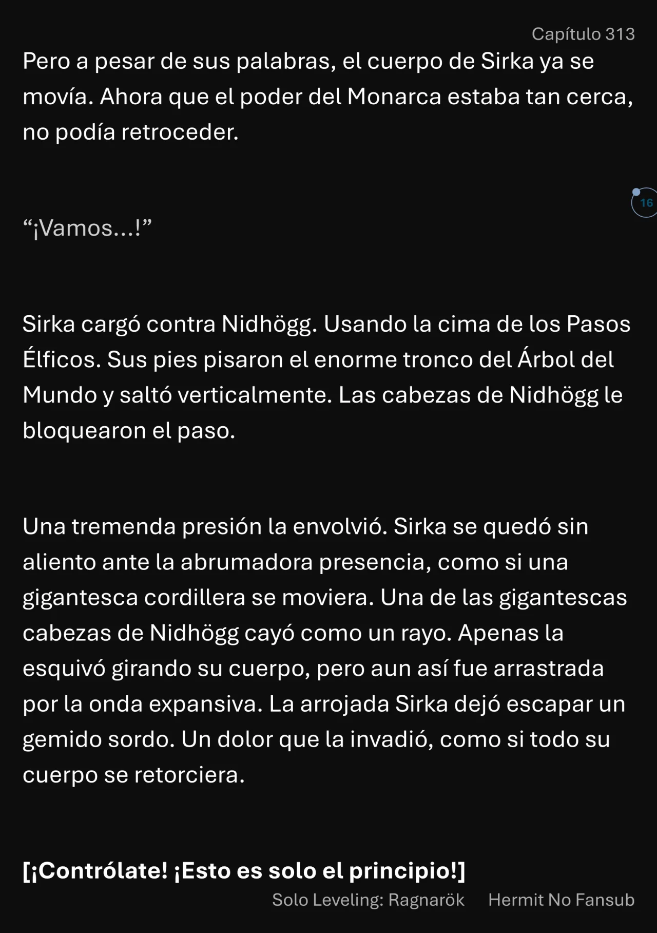 Página 17 del Manga