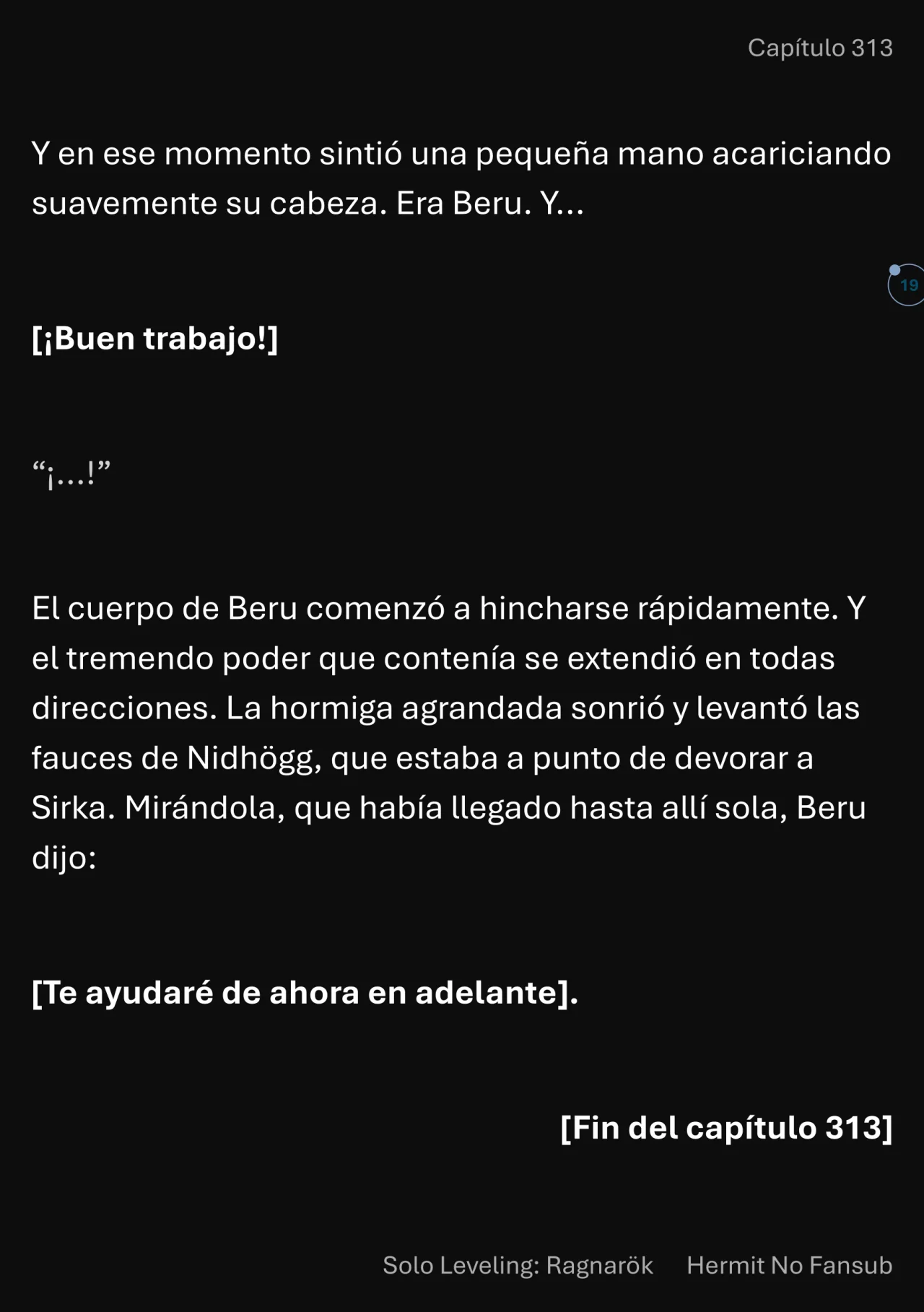 Página 20 del Manga