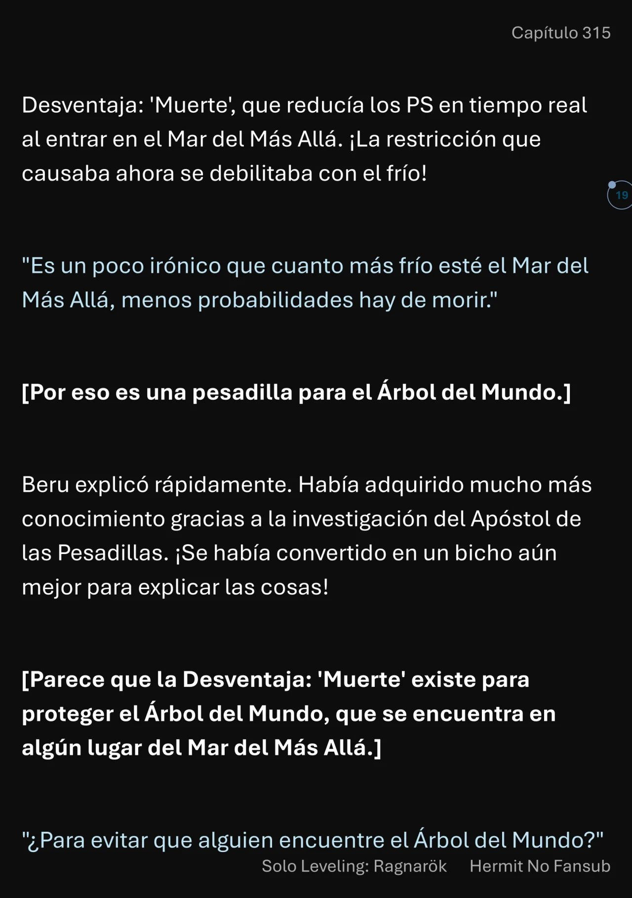 Página 20 del Manga