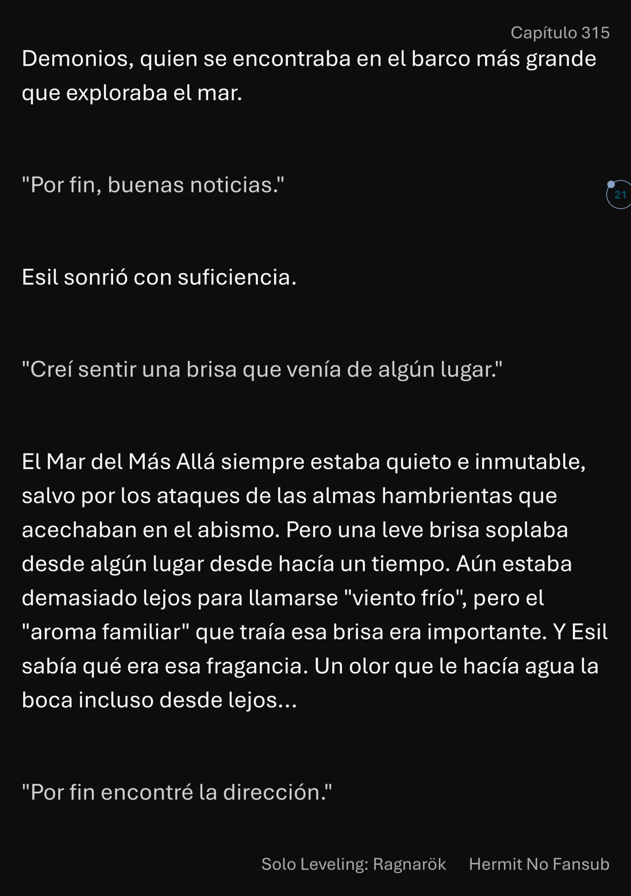 Página 22 del Manga