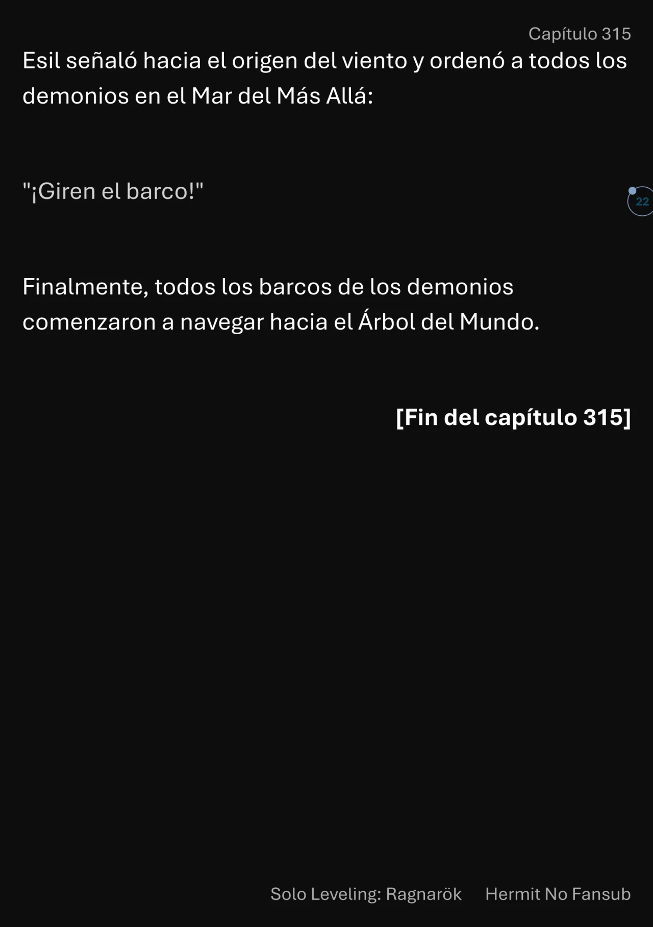 Página 23 del Manga