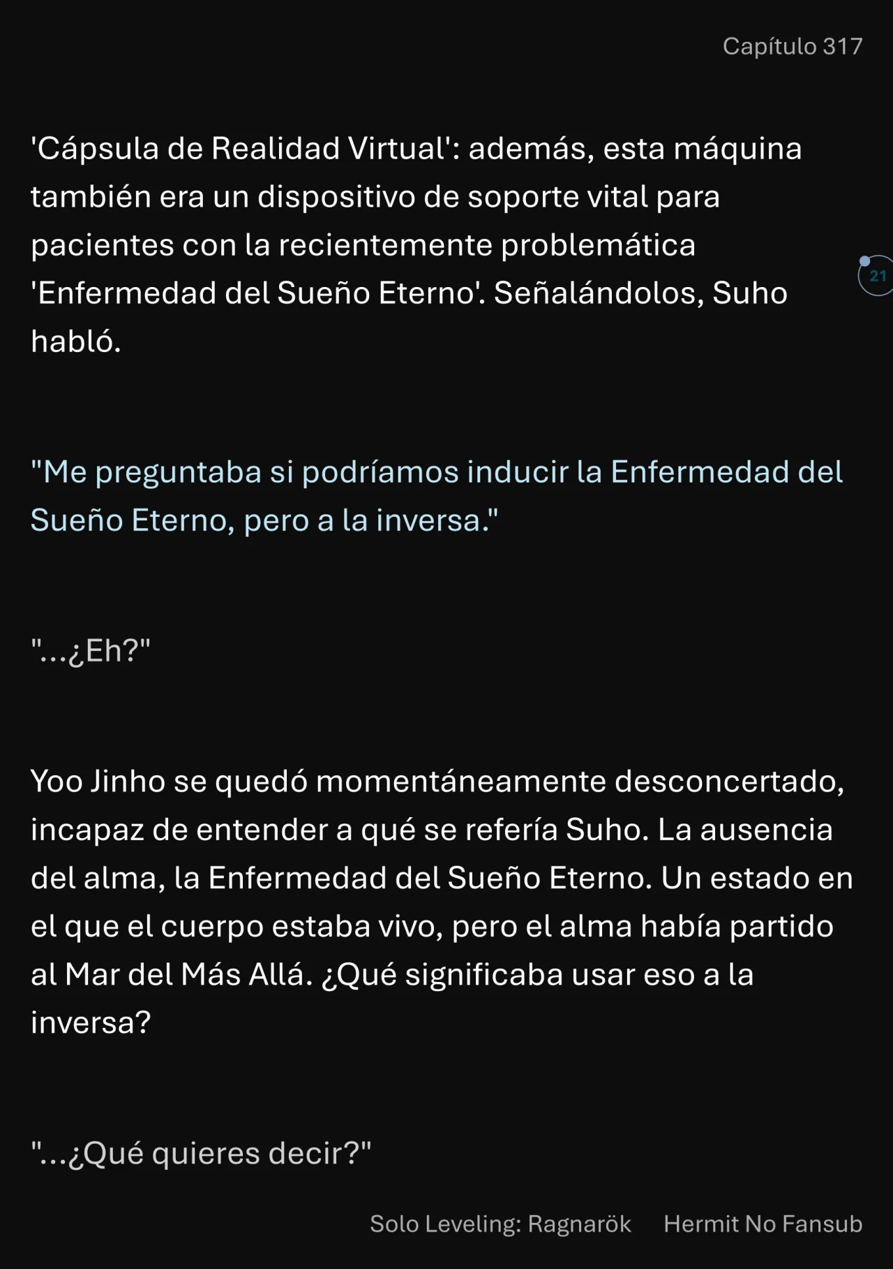 Página 22 del Manga