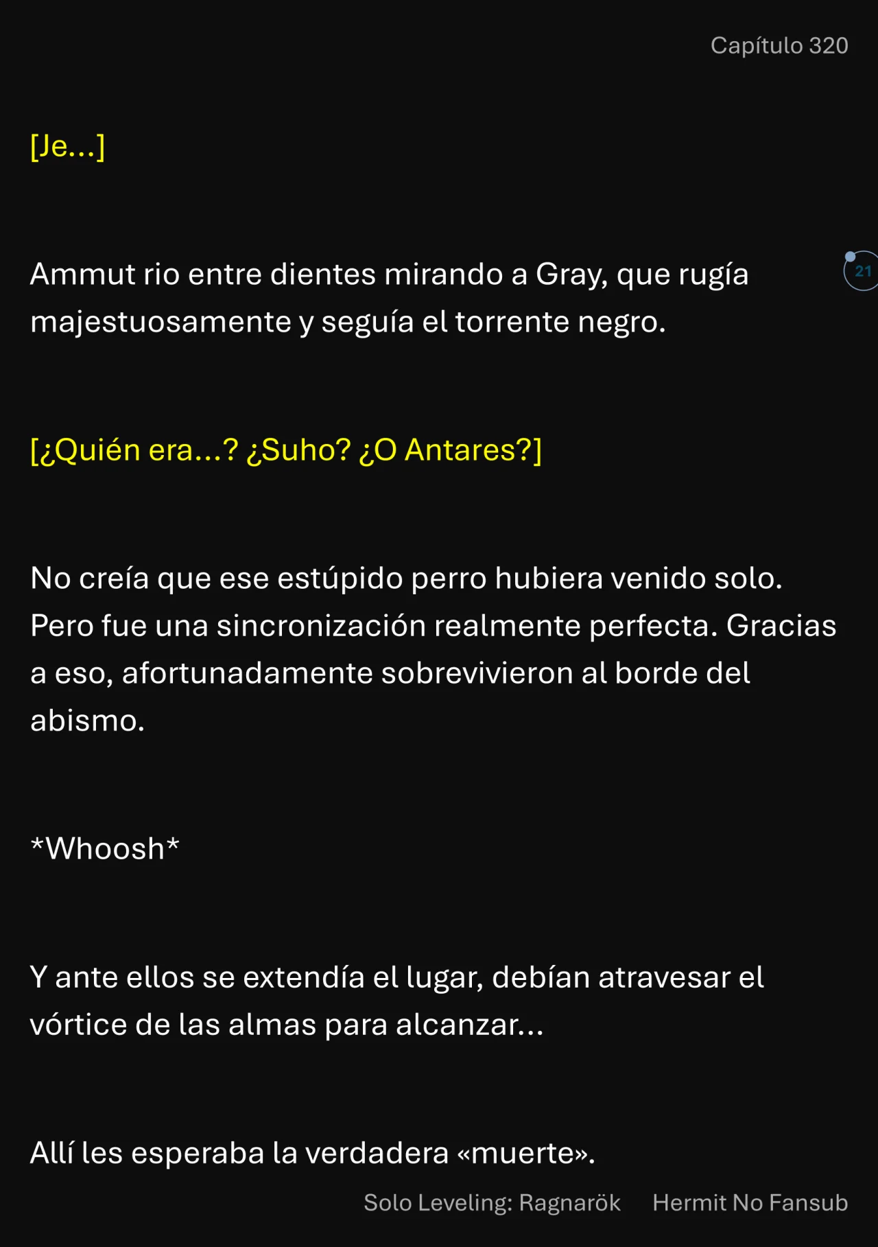 Página 22 del Manga