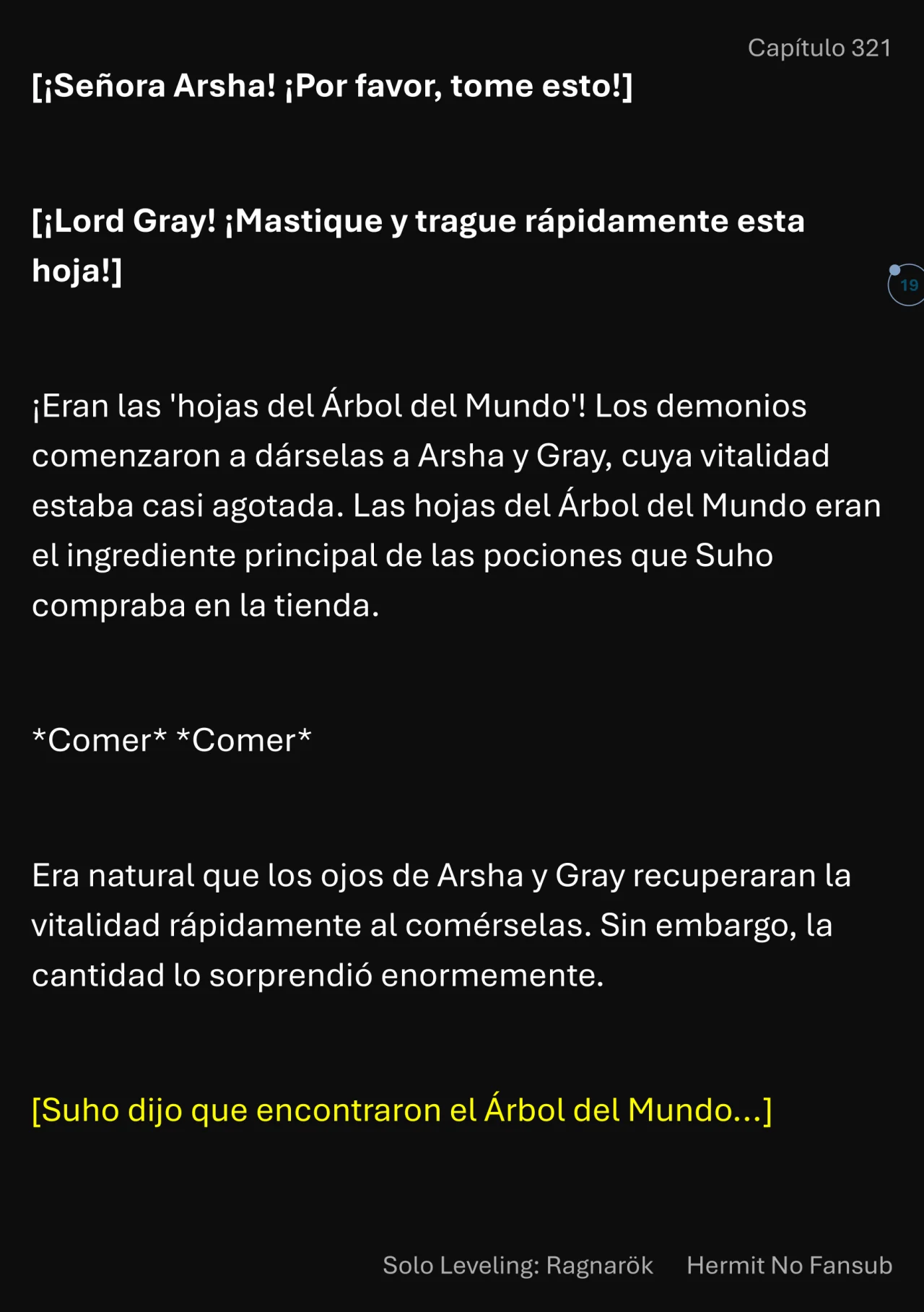 Página 20 del Manga