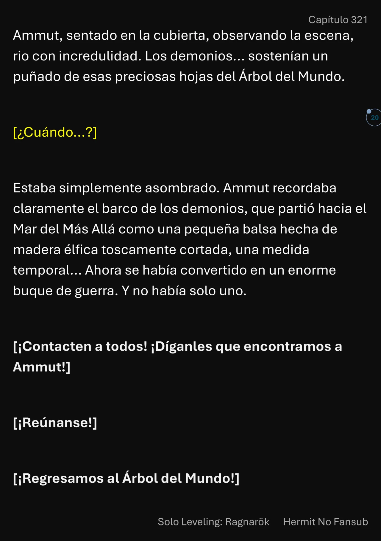 Página 21 del Manga