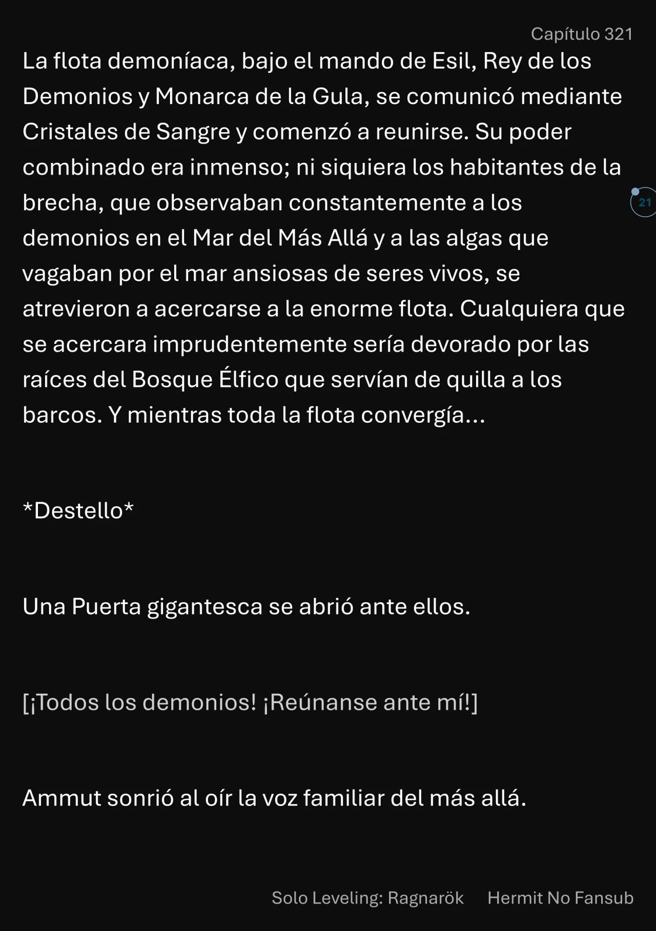 Página 22 del Manga