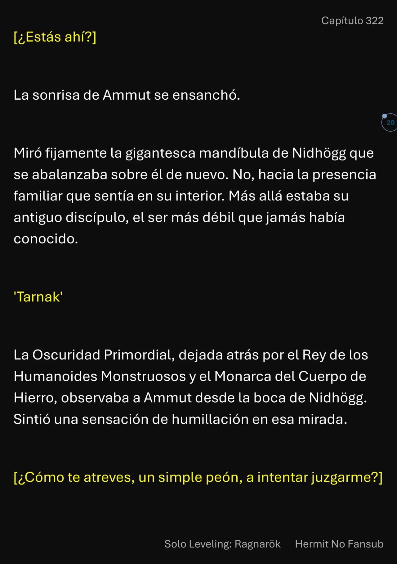 Página 21 del Manga