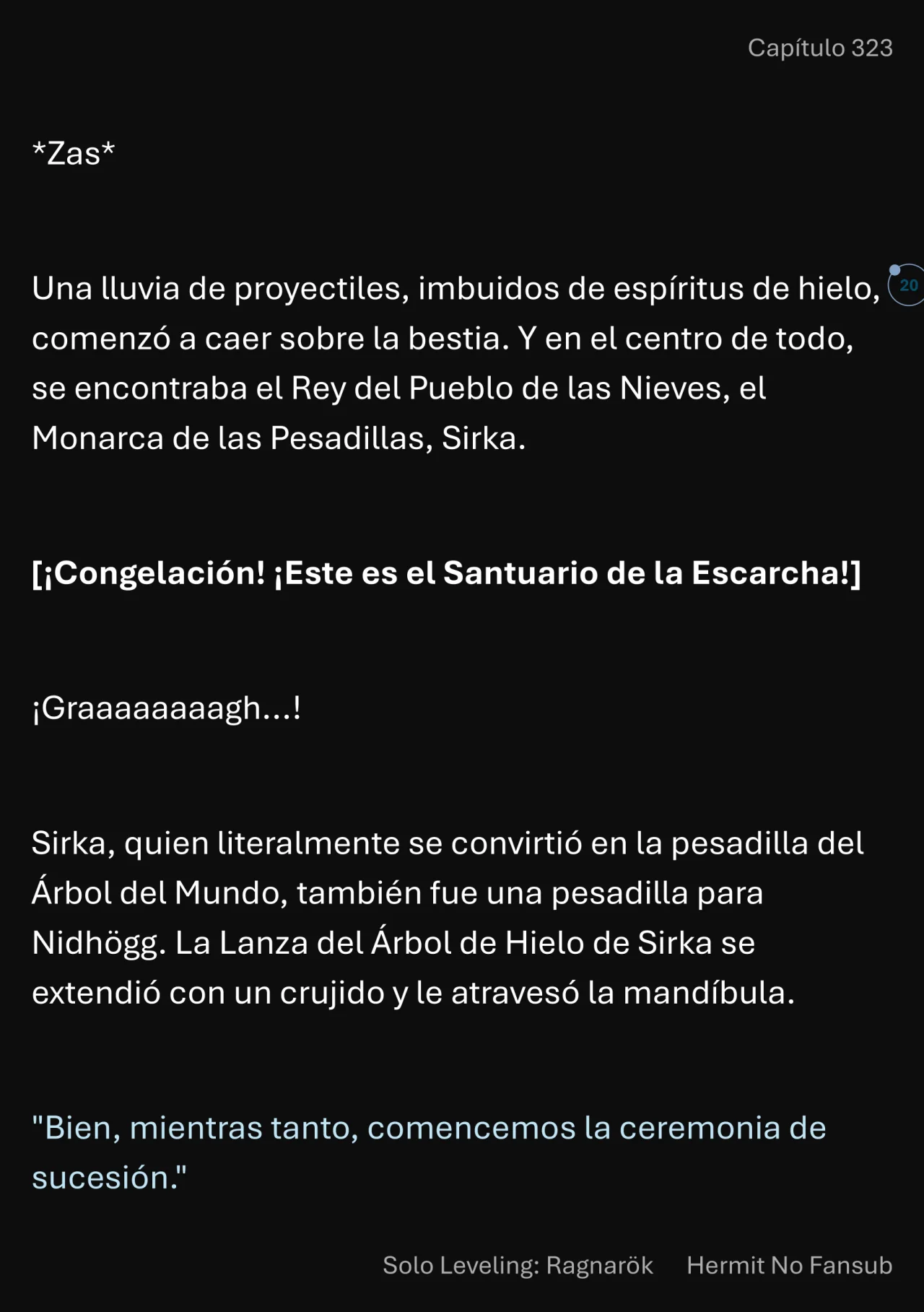 Página 21 del Manga