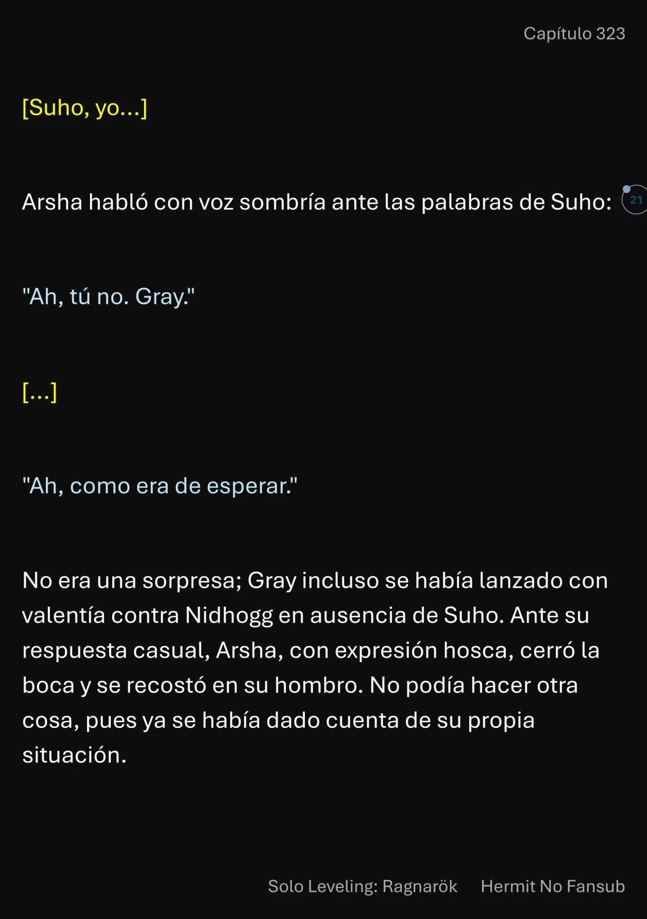 Página 22 del Manga