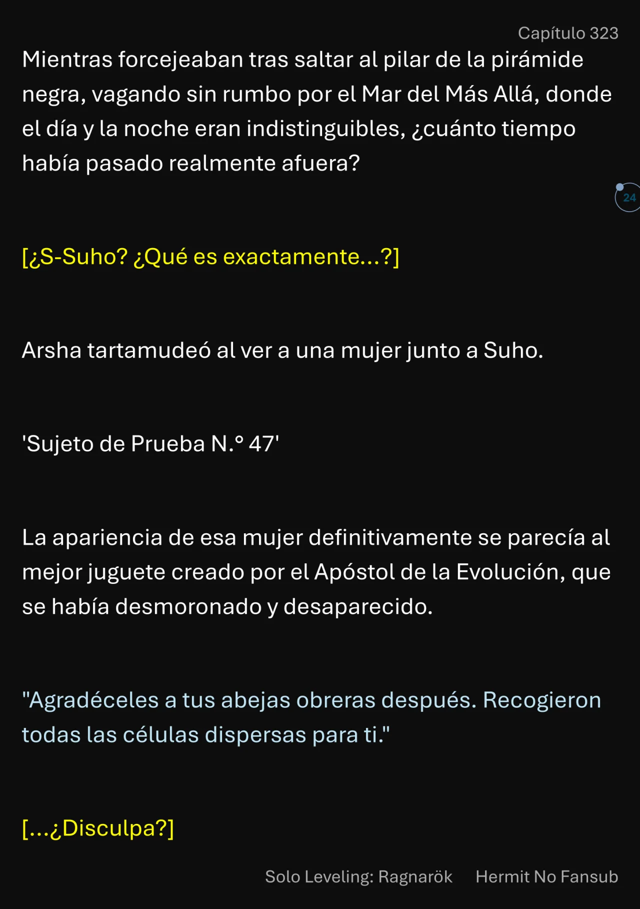 Página 25 del Manga