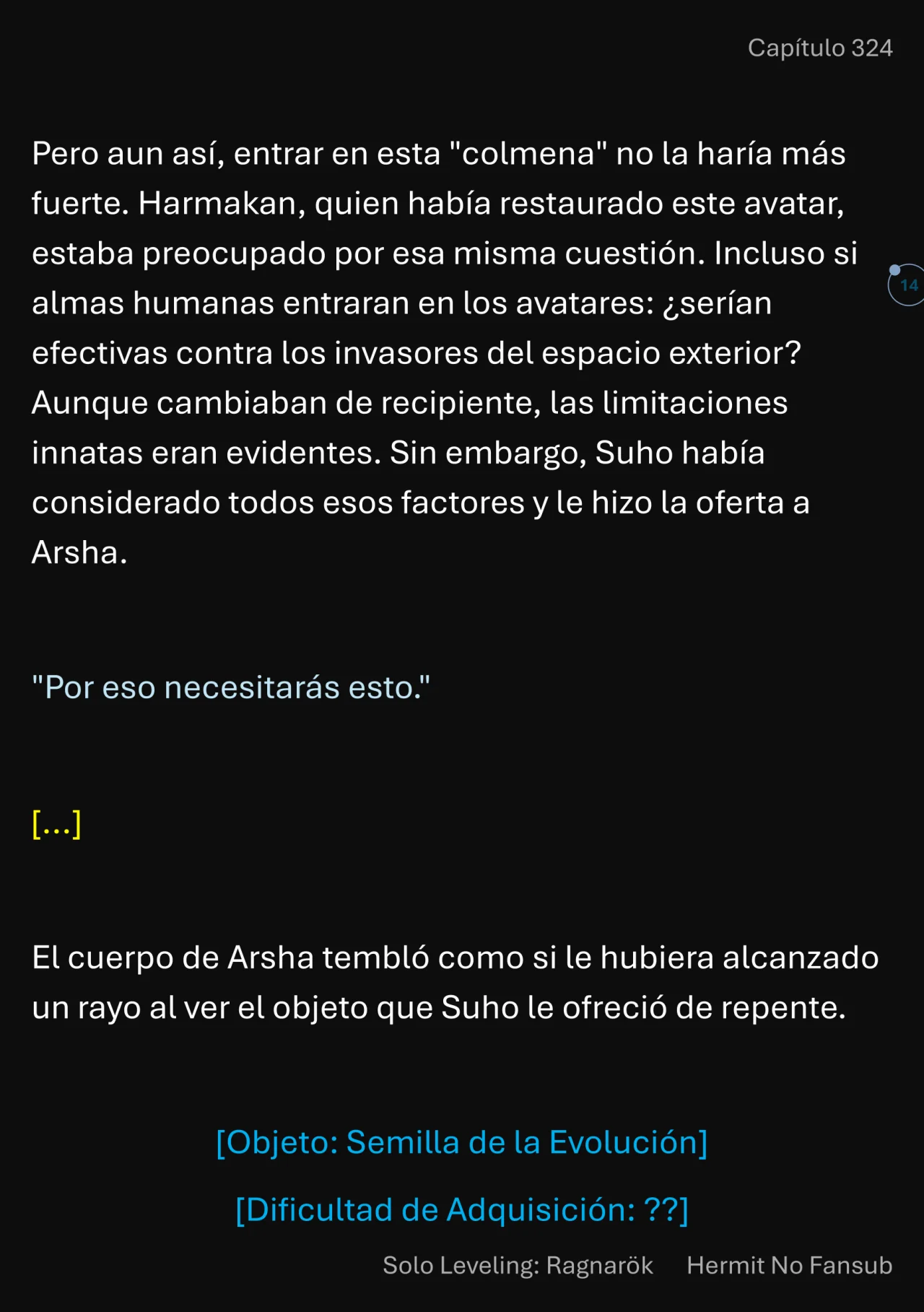 Página 14 del Manga