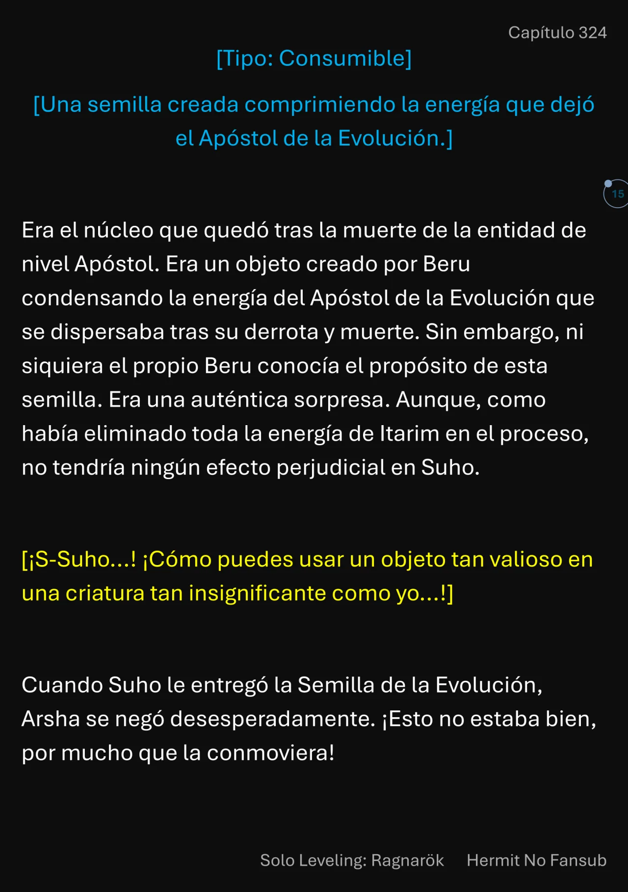 Página 15 del Manga