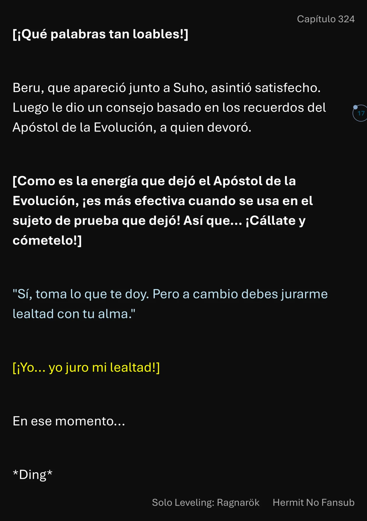 Página 17 del Manga