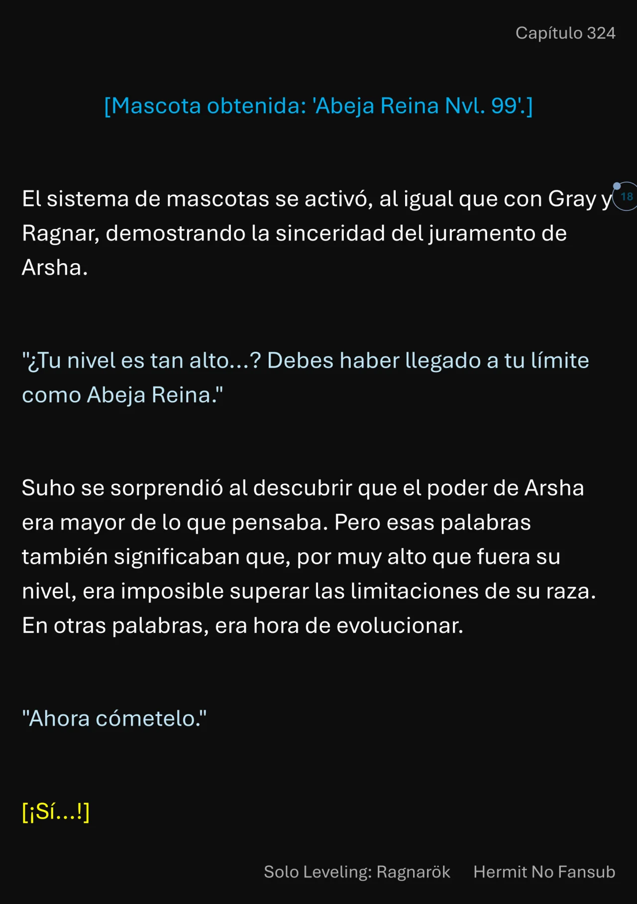 Página 18 del Manga