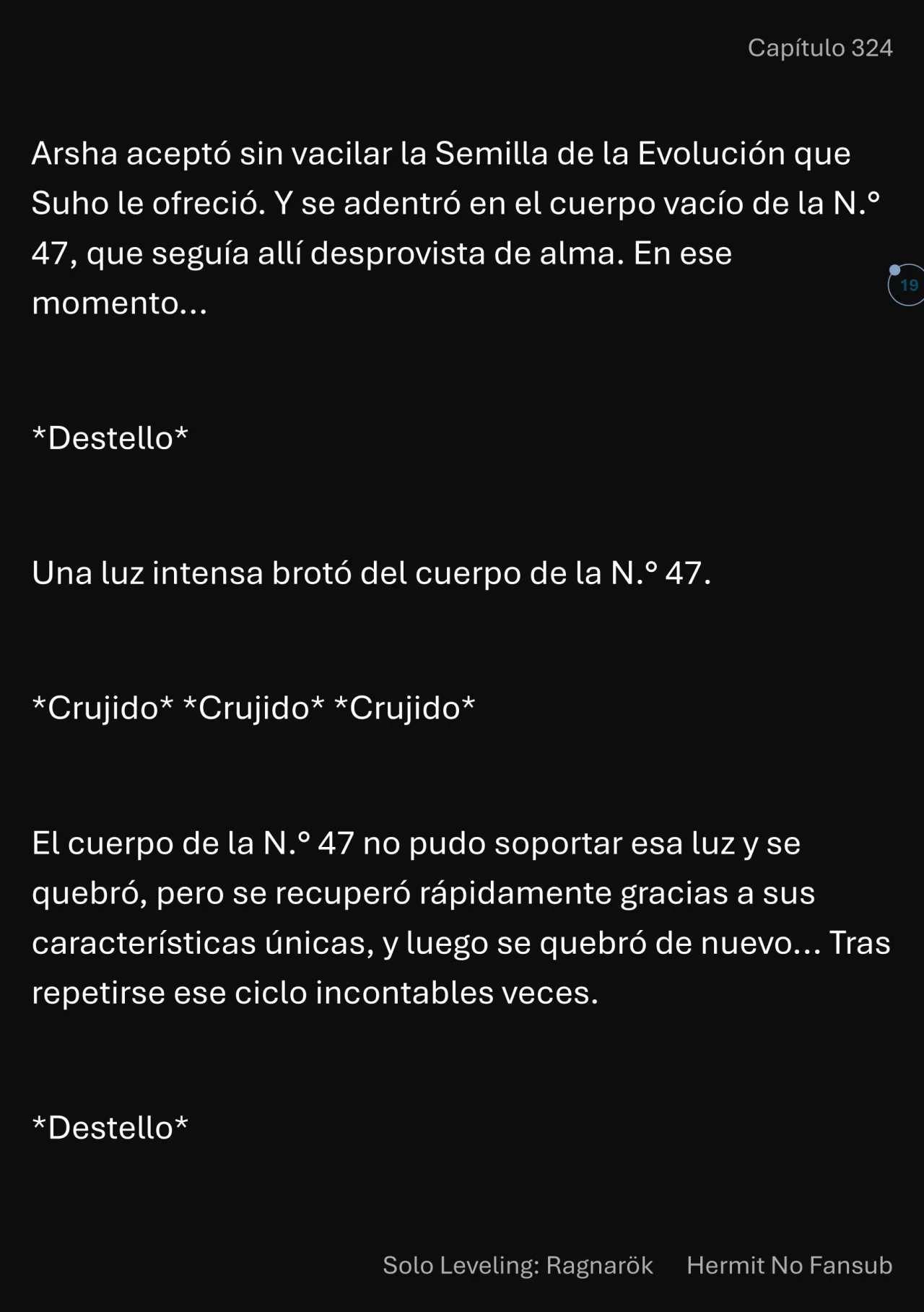 Página 19 del Manga