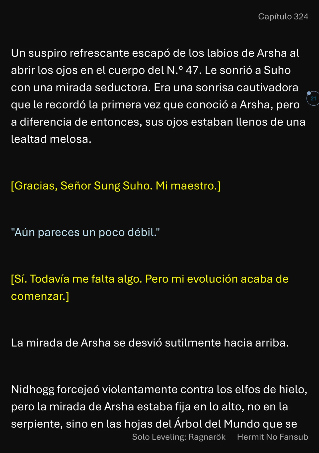 Página 21 del Manga