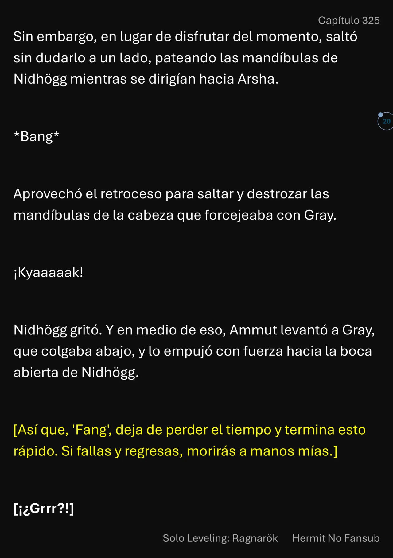 Página 21 del Manga