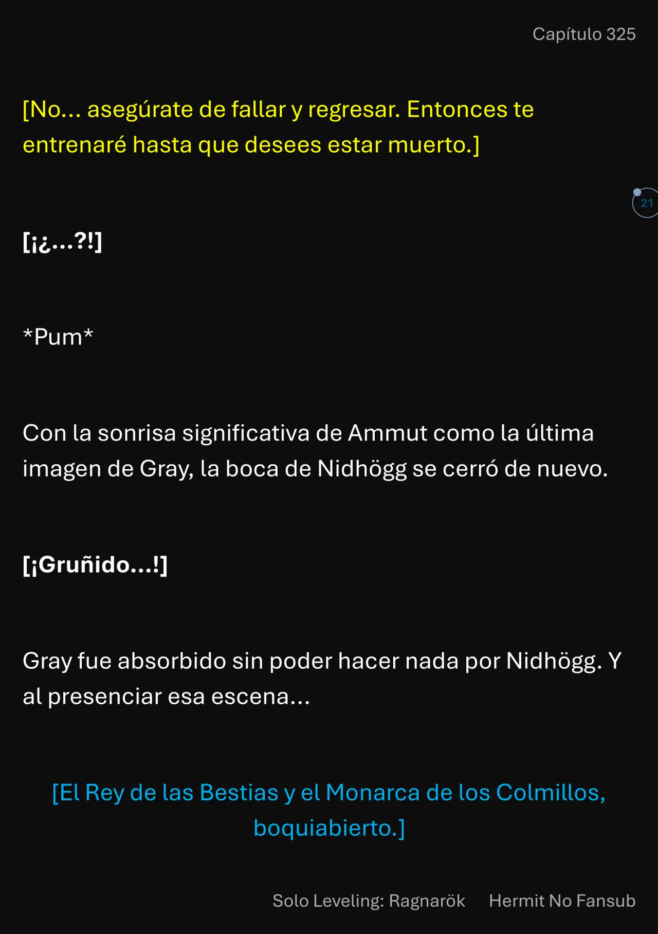 Página 22 del Manga