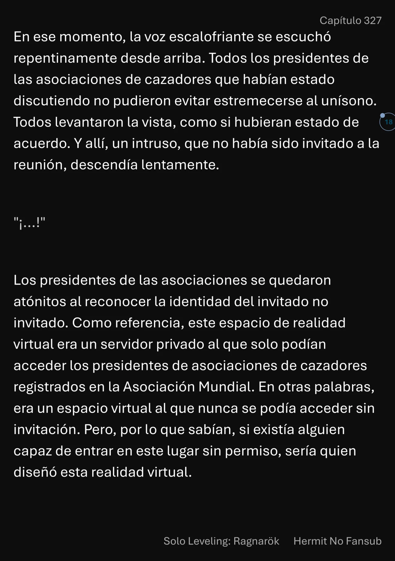 Página 19 del Manga