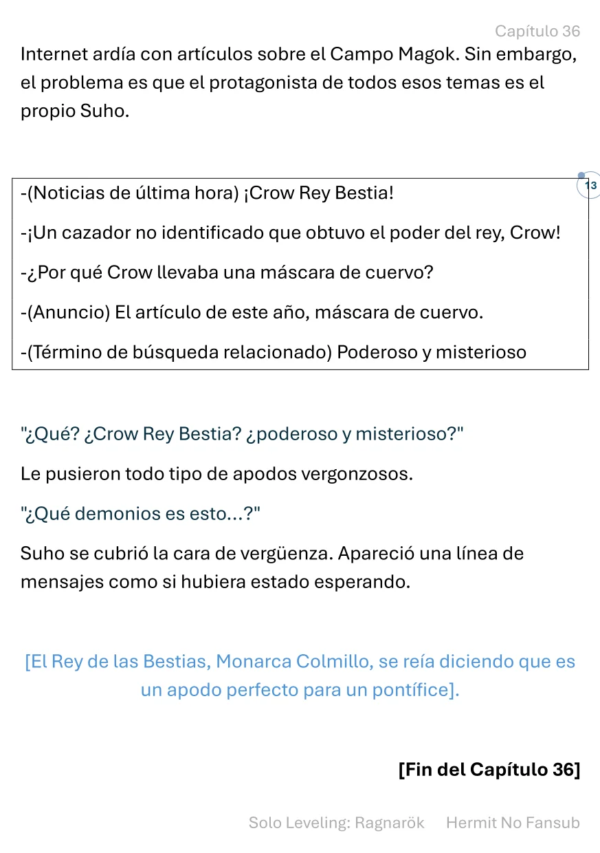 Página 14 del Manga