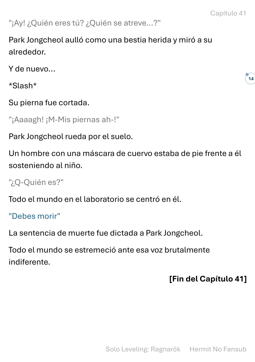 Página 15 del Manga