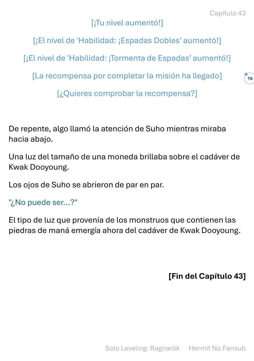 Página 17 del Manga