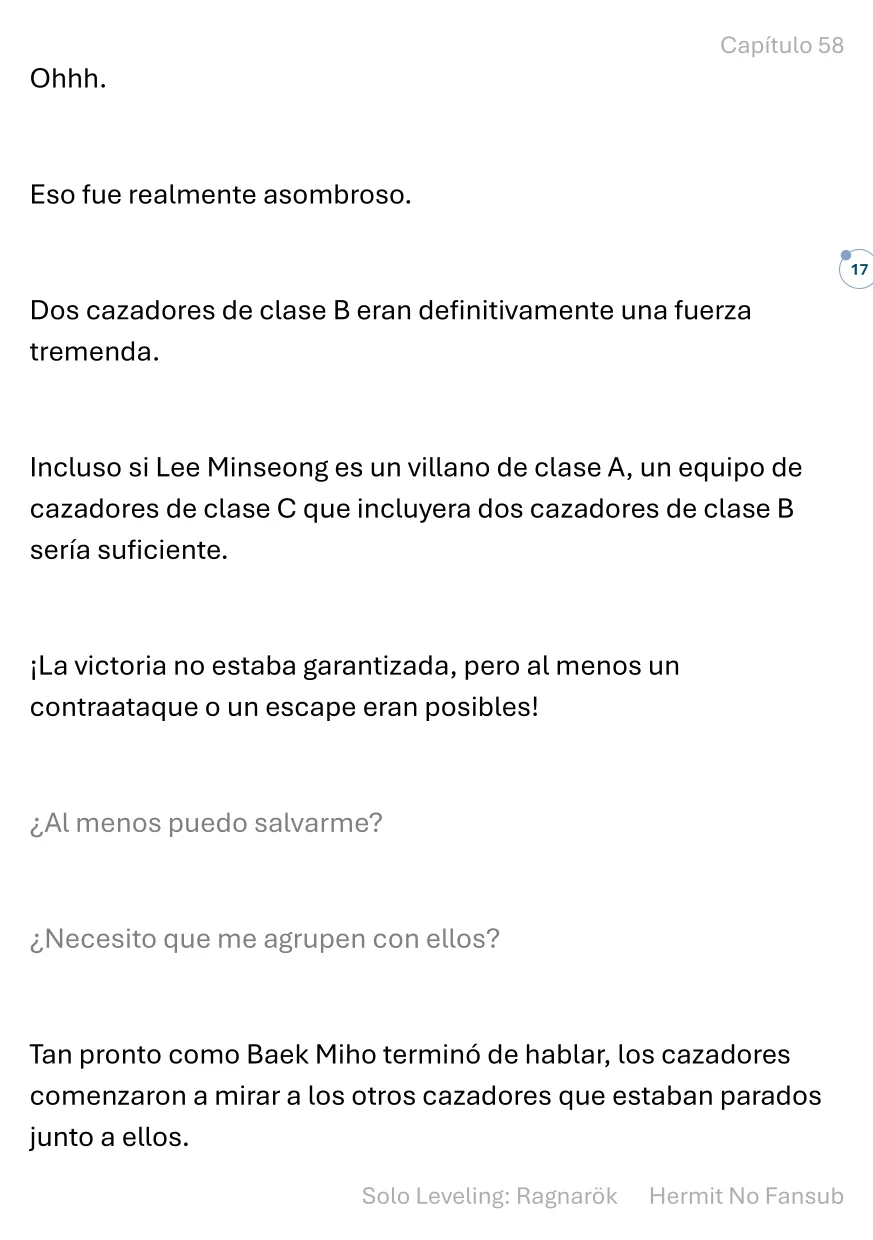 Página 18 del Manga