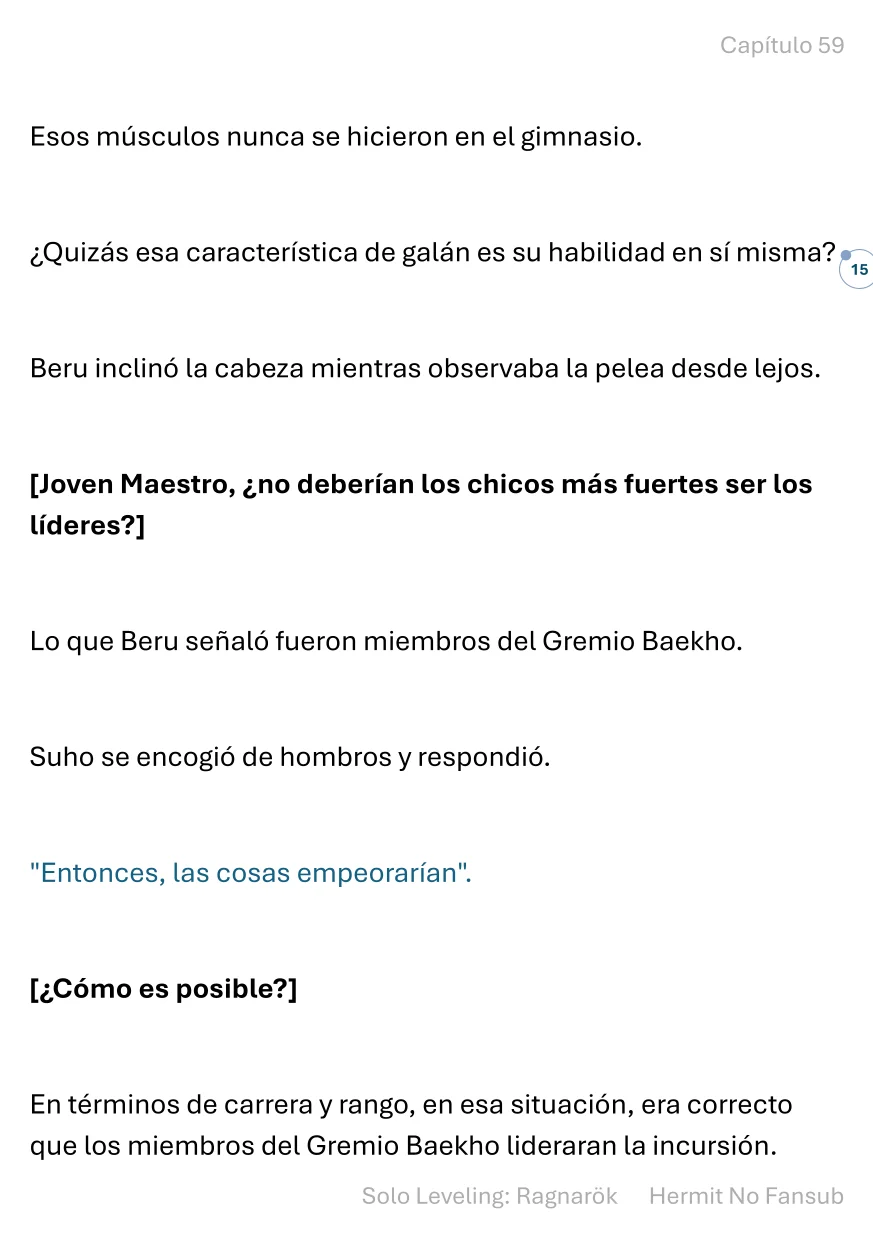 Página 16 del Manga