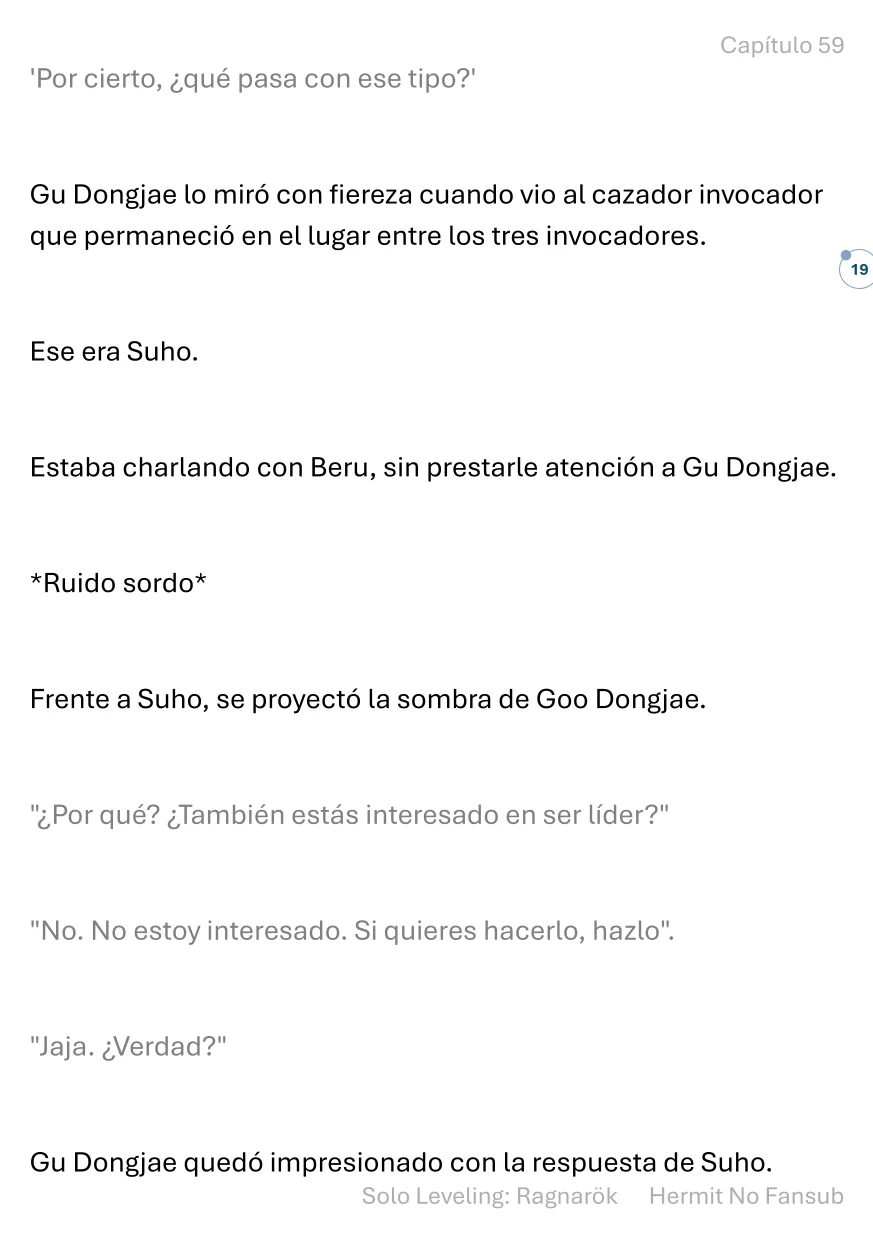 Página 20 del Manga