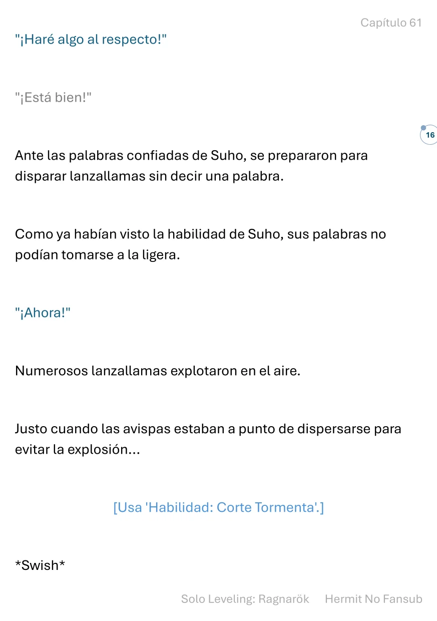 Página 17 del Manga