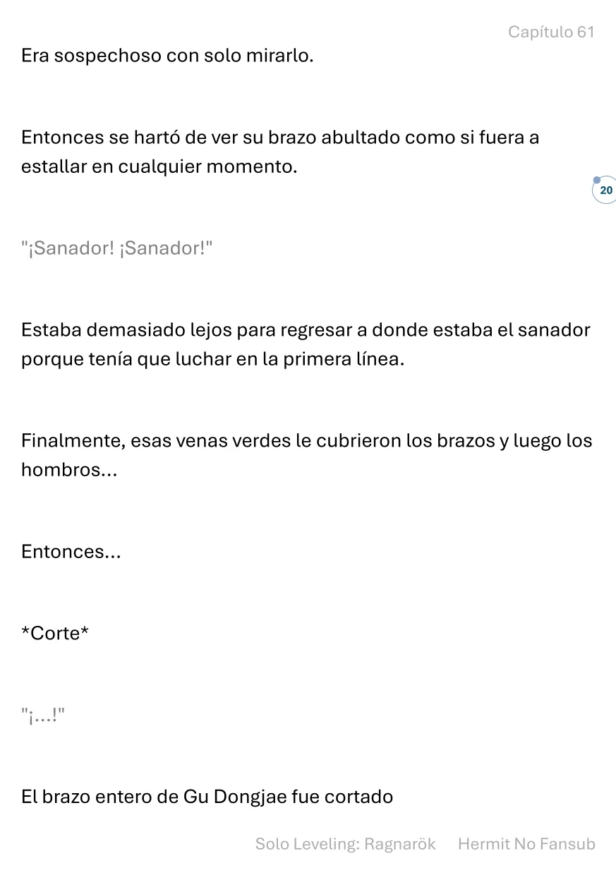 Página 21 del Manga