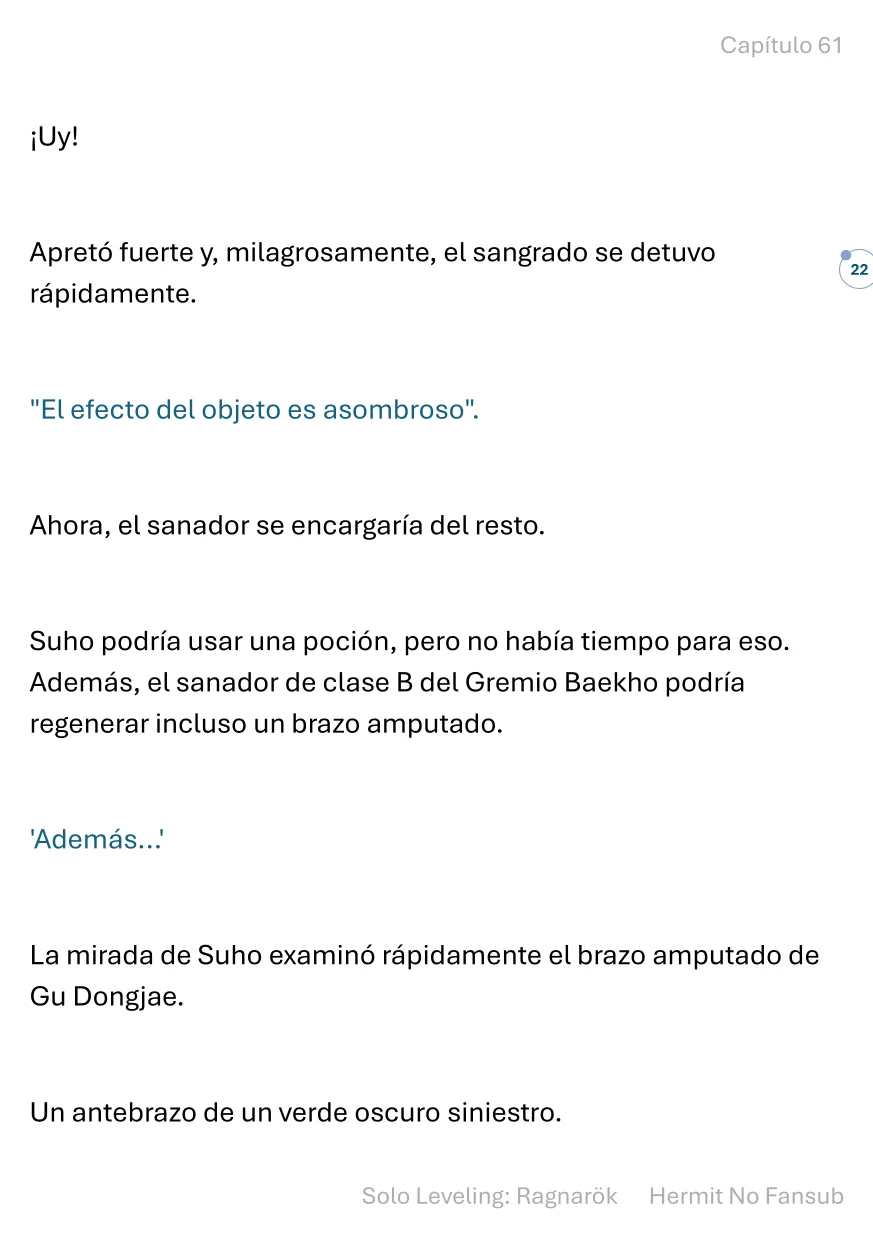 Página 23 del Manga