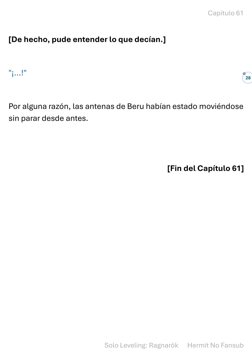 Página 29 del Manga