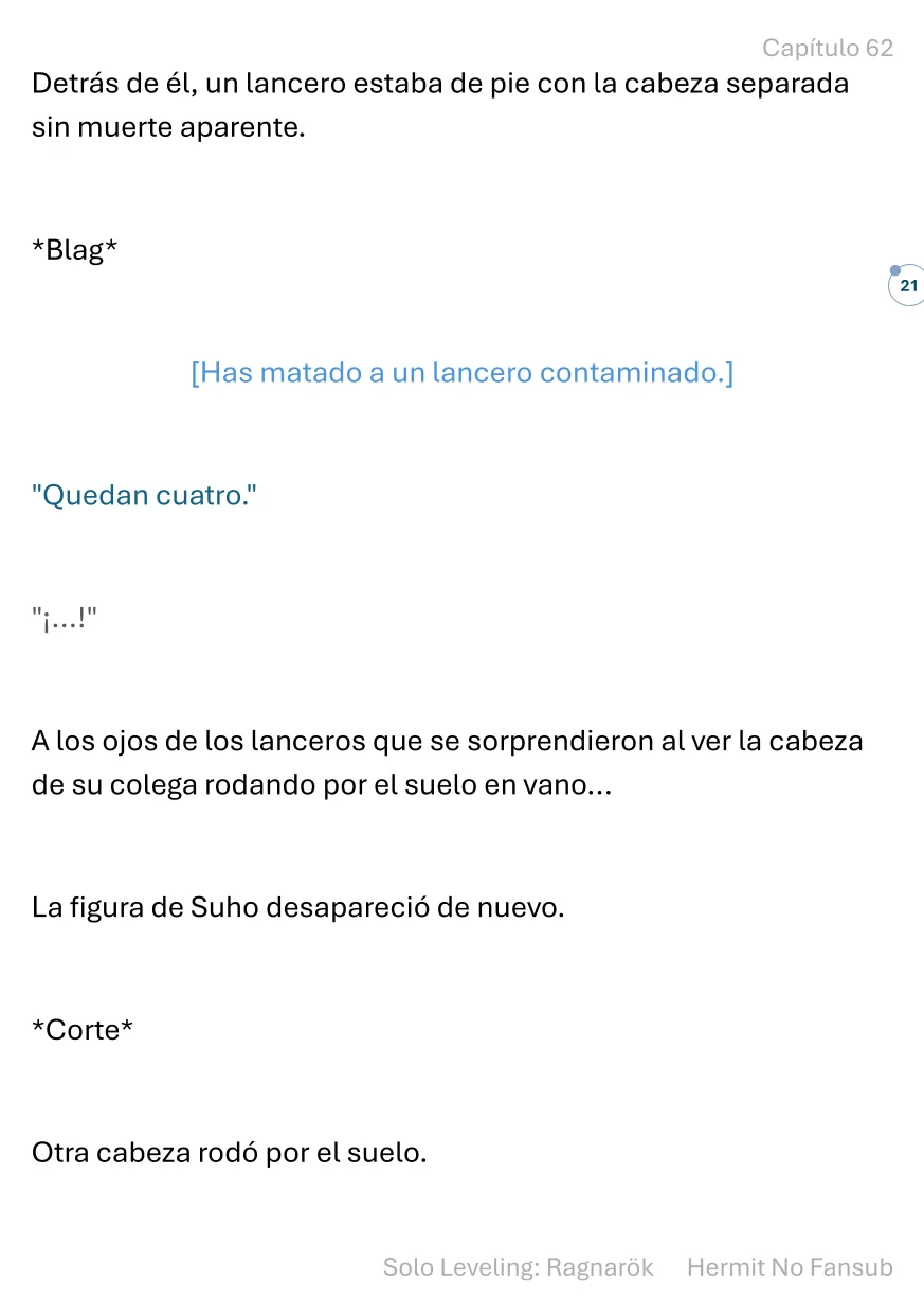 Página 22 del Manga