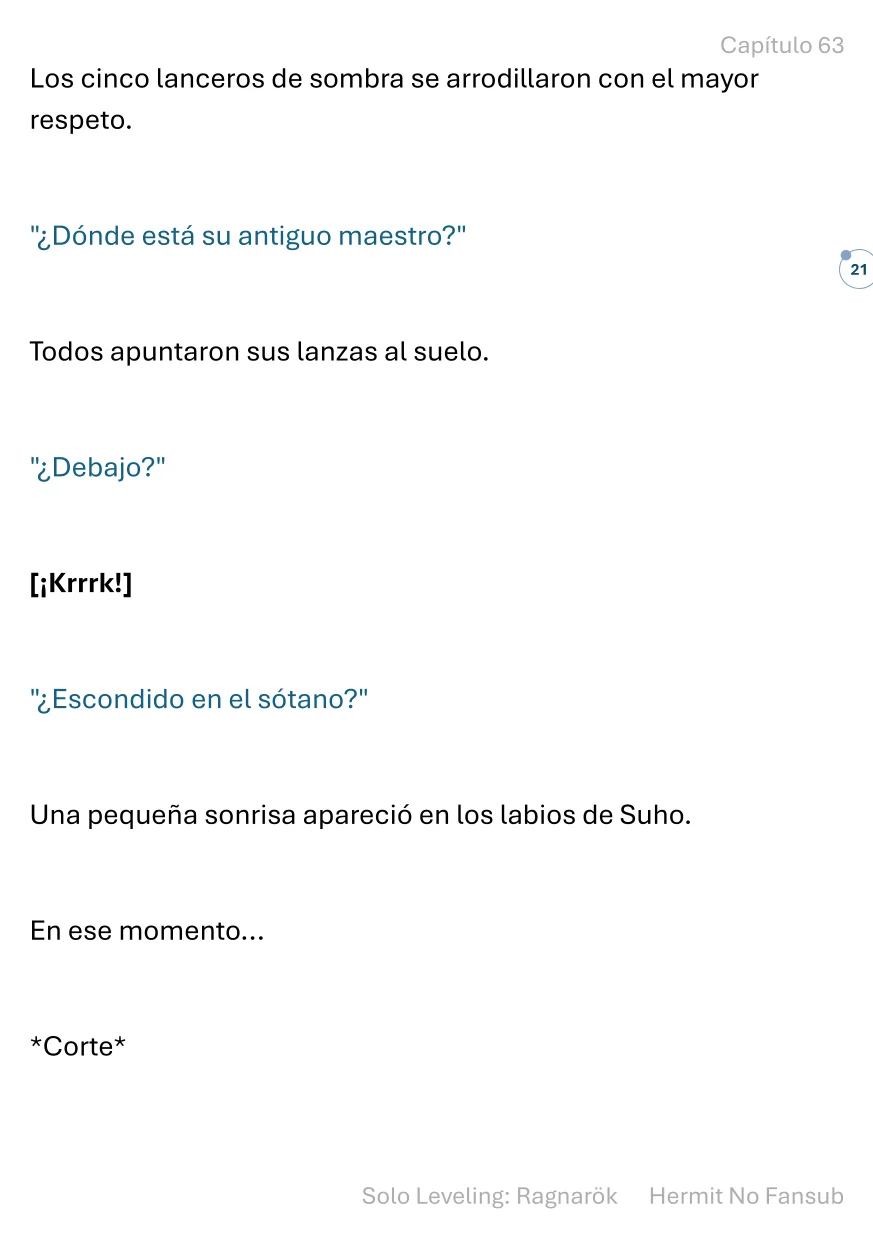 Página 22 del Manga