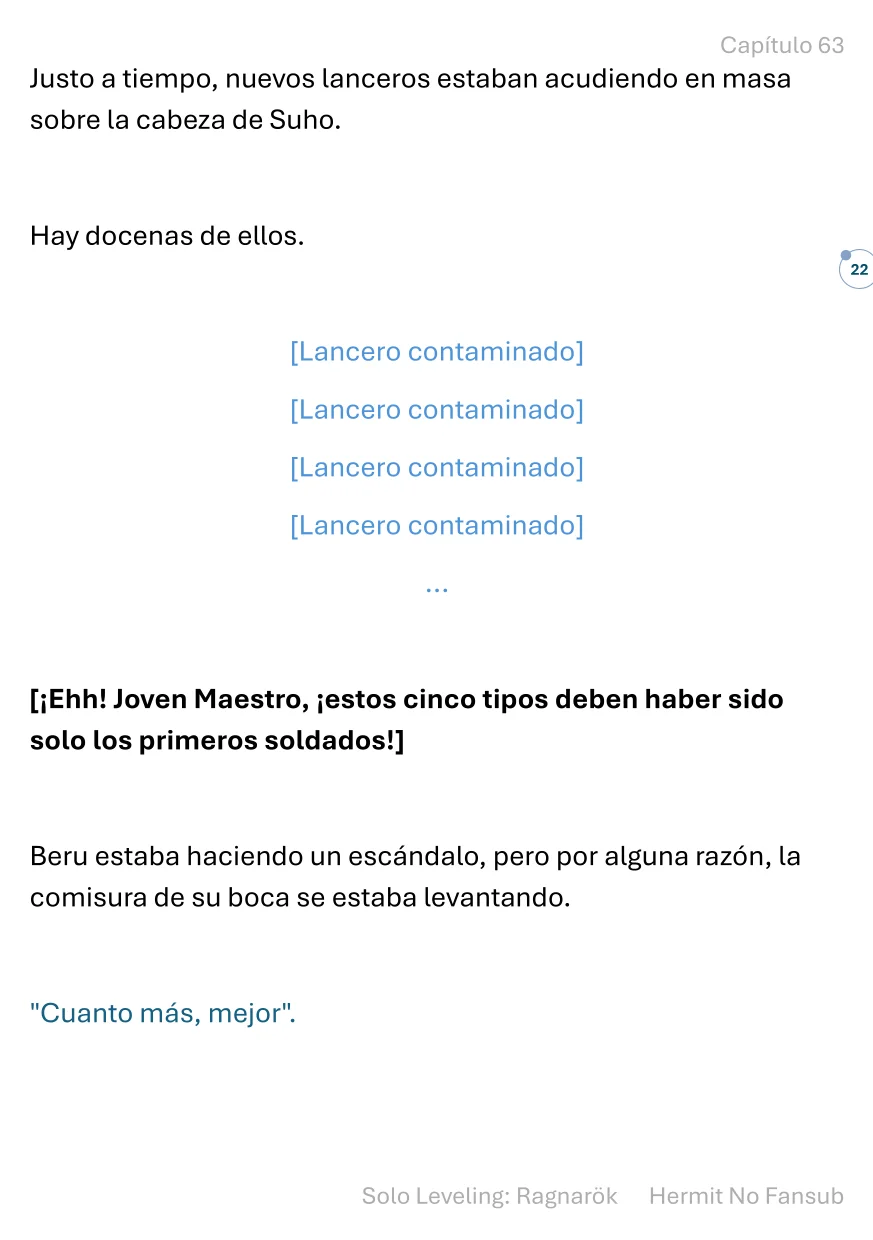 Página 23 del Manga