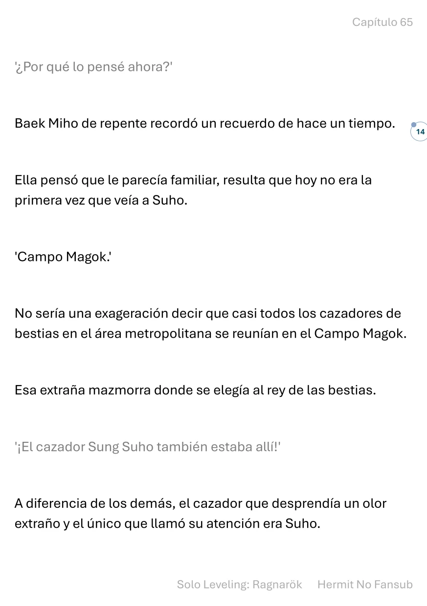 Página 15 del Manga